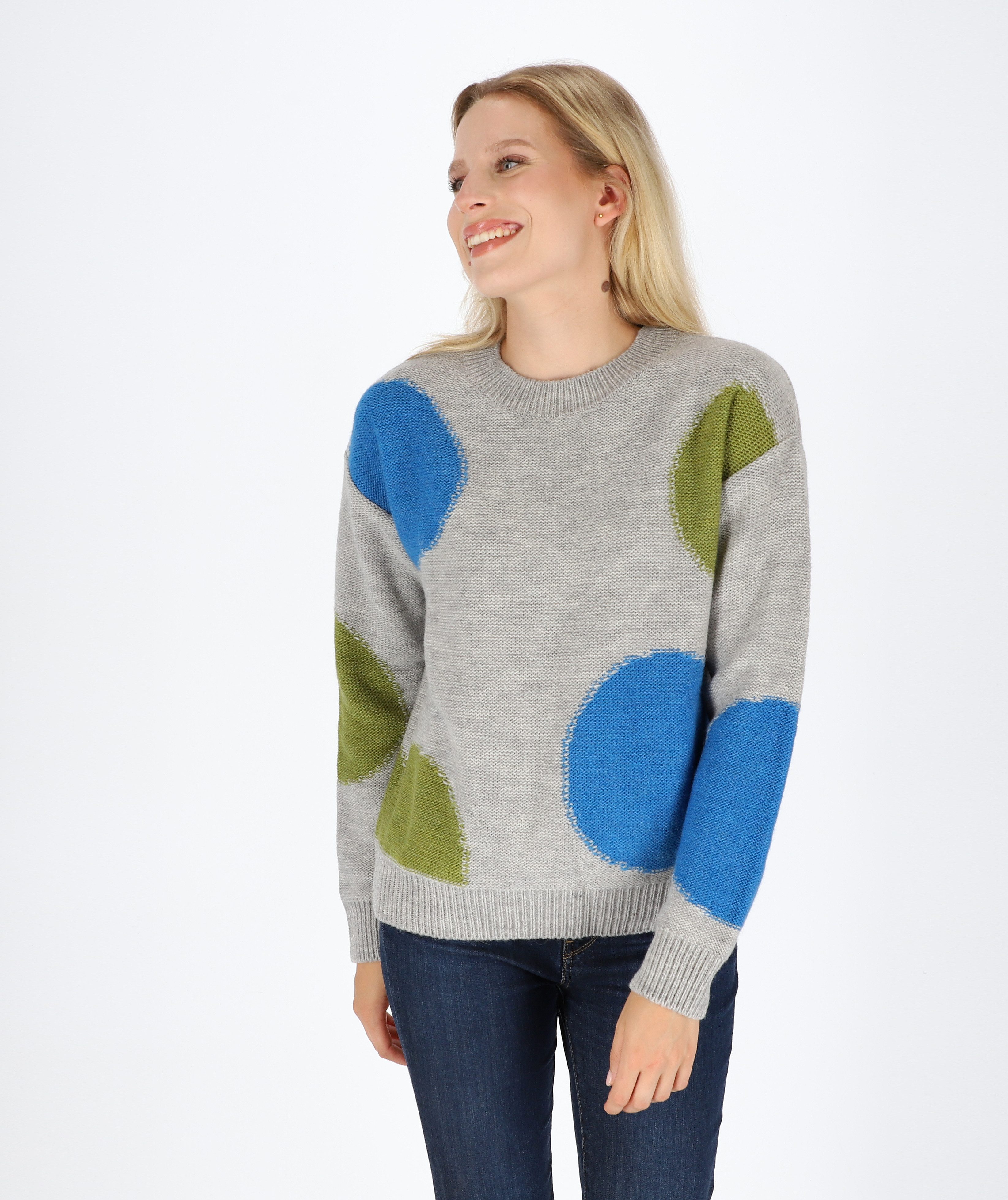 halsüberkopf Accessoires Strickpullover Big Dot aus hochwertigem Wollmix!