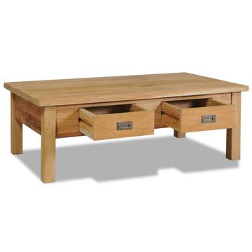 vidaXL Couchtisch Couchtisch Massivholz Teak 100x60x35 cm