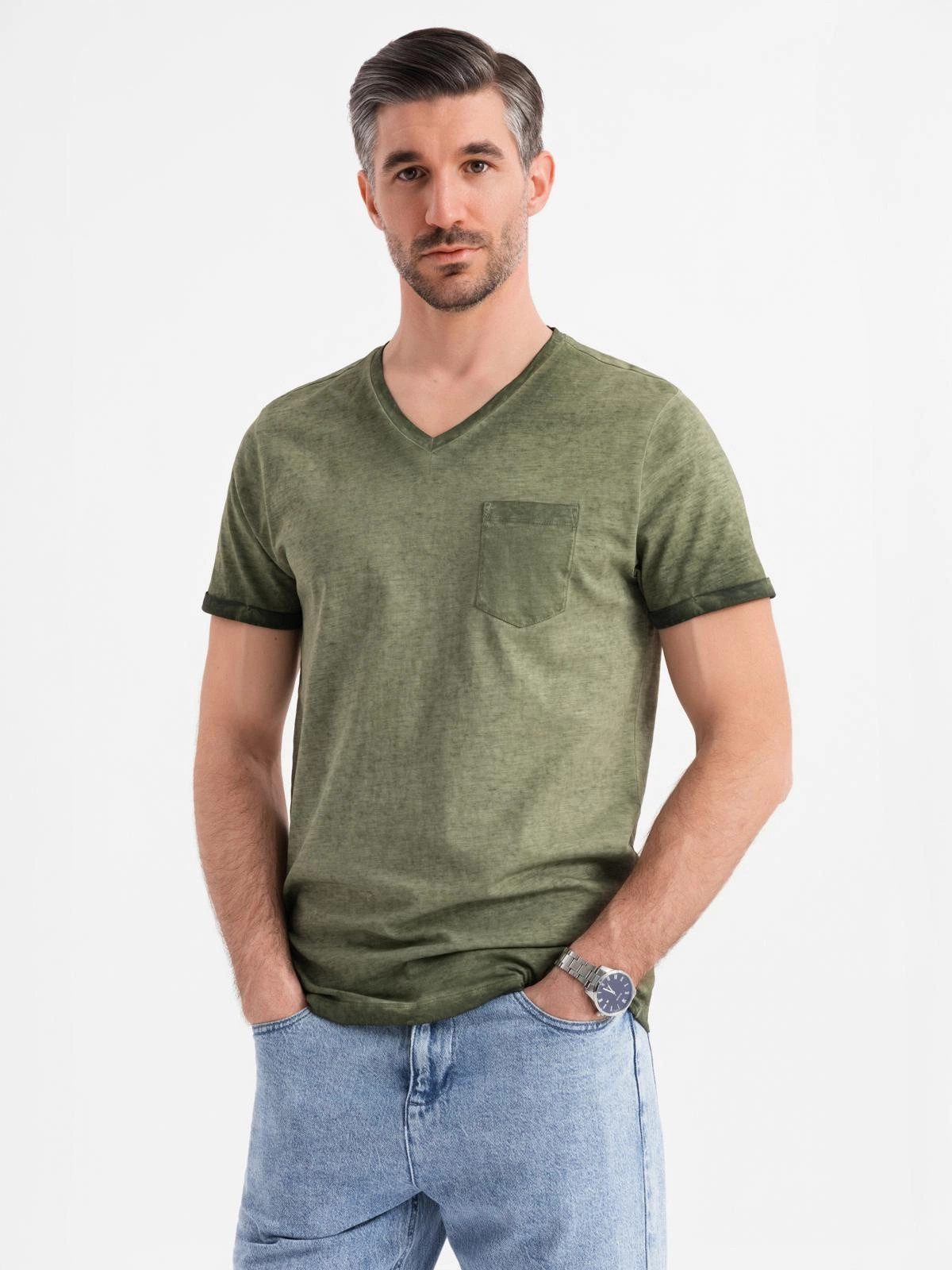 OMBRE Print-Shirt Herren-T-Shirt aus Baumwolle mit günstig online kaufen