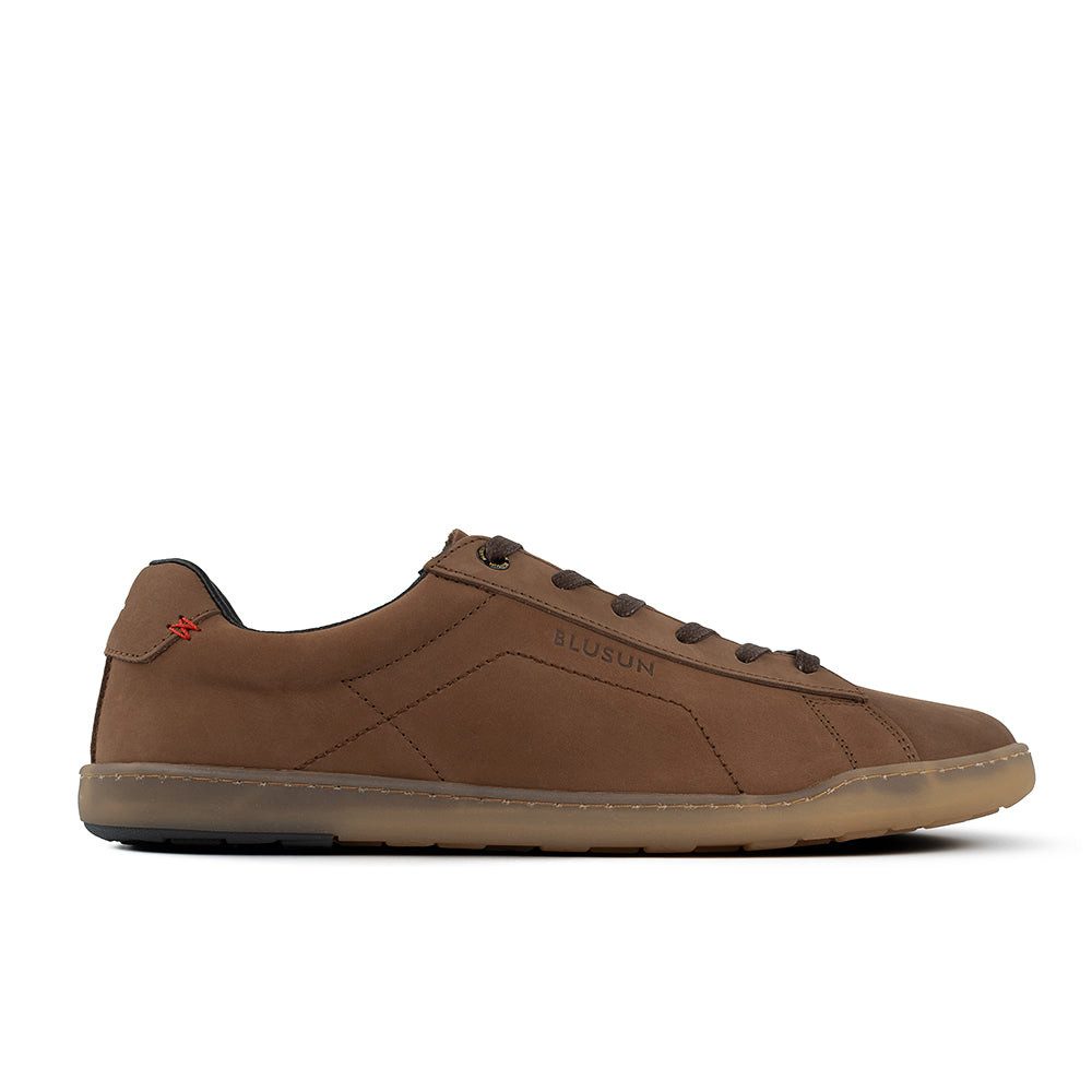 BLUSUN BLSN-100M brown Barfußschuh (1 Paar, flexible Barfußsohle) Leder