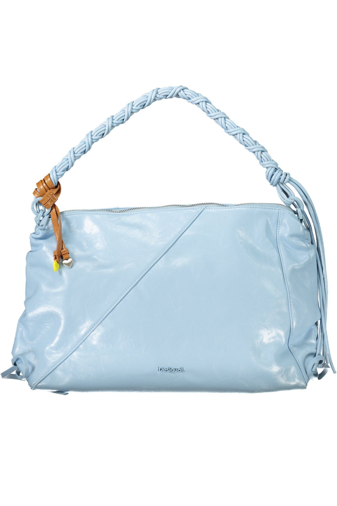 Desigual Umhängetasche, Blaue Damentasche mit abnehmbarem Schulterband und Kontrasten
