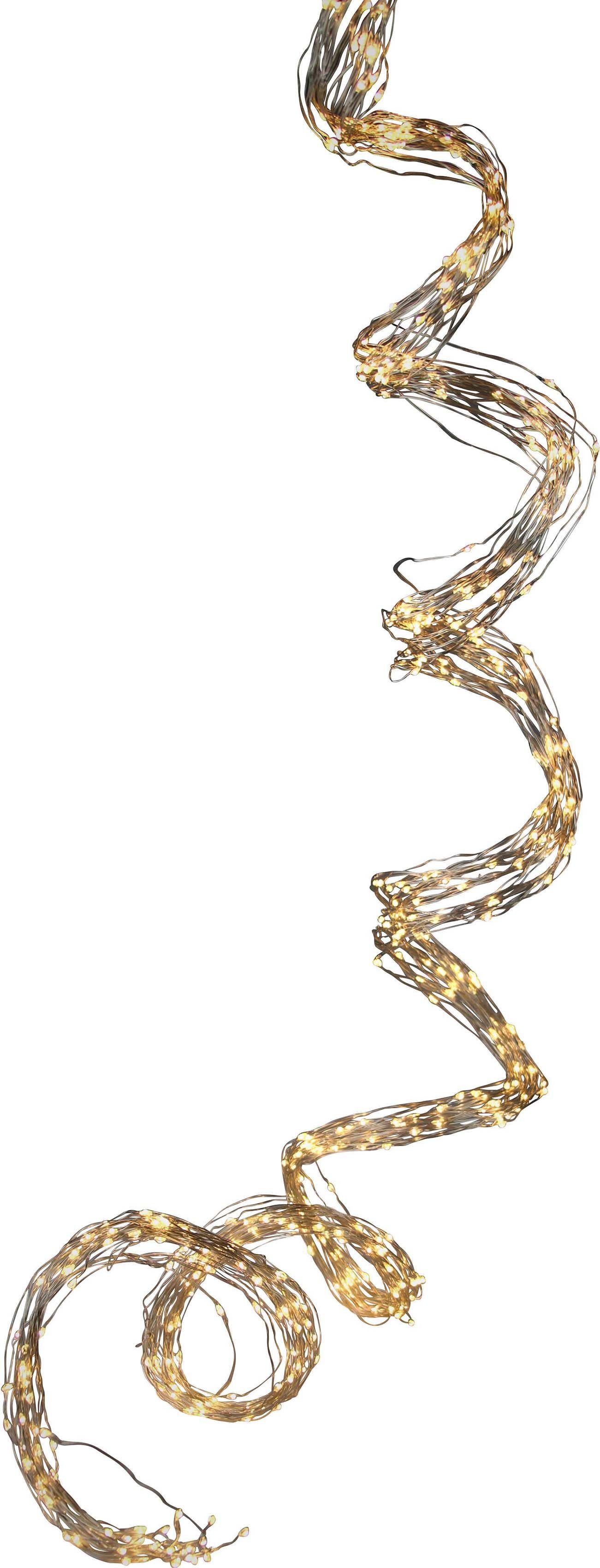 AM Design LED-Lichterkette Weihnachtsdeko aussen, 180-flammig, 5m Anlaufkab günstig online kaufen