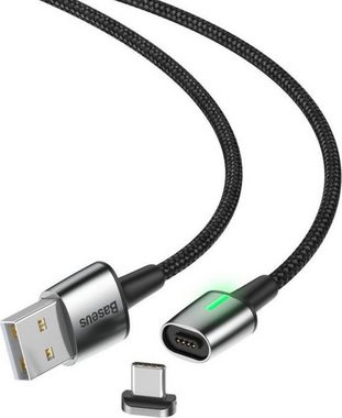 Baseus Magnetisches USB-C-Kabel - 1 Meter, Übertragungsgeschw.: 480MBps USB-Kabel, (100 cm)