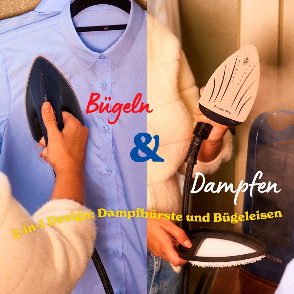 RUSSELL HOBBS Dampfbügeleisen 27600-56, 1700 W, Dampfbürste, mit Keramik-Bügelsohle, 2-in-1 Design, 1.700 Watt