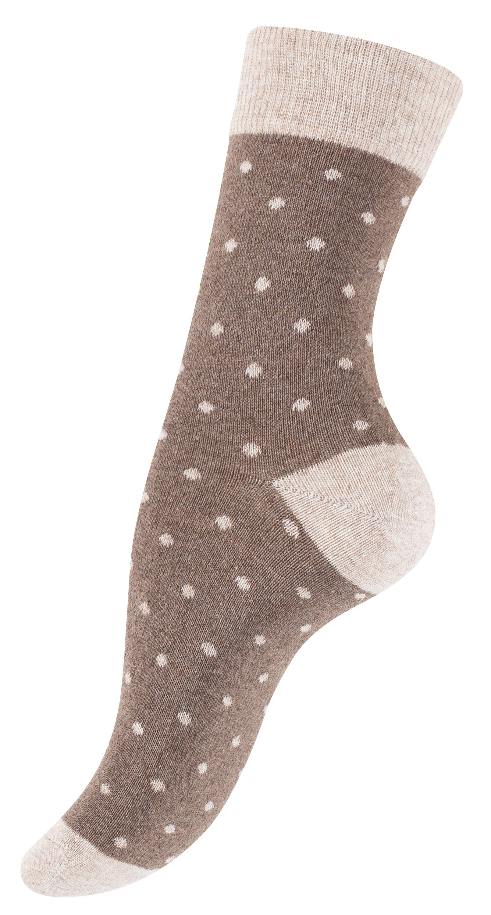 Vincent Creation® Socken (10-Paar) braun/beige in Baumwollqualität angenehmer