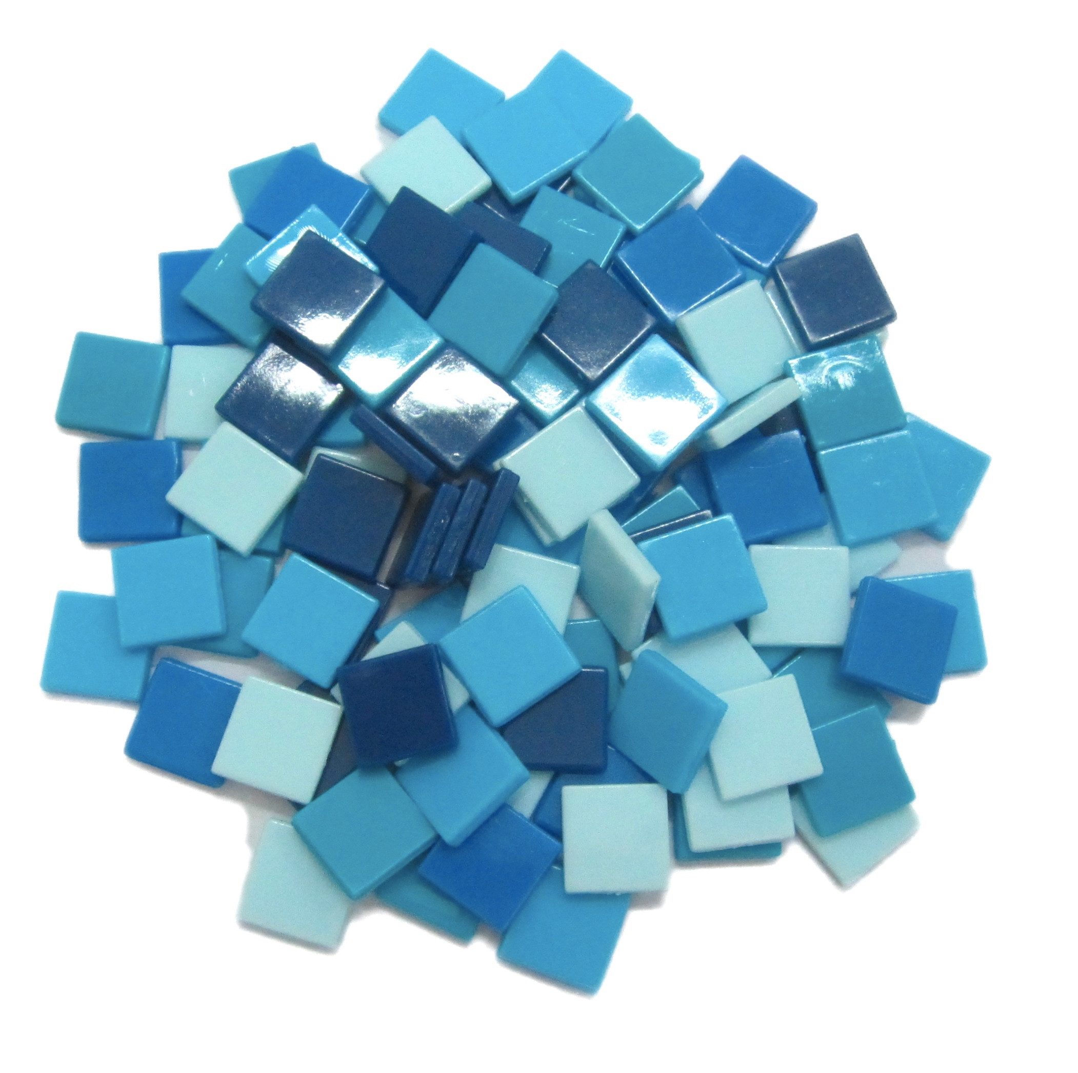 Armena Mosaikfliesen Acrylstein Acrylmosaikfliesen 10 x 10 mm 70g/Box Farbenmischung, Acryl 1x1, Blau mixes