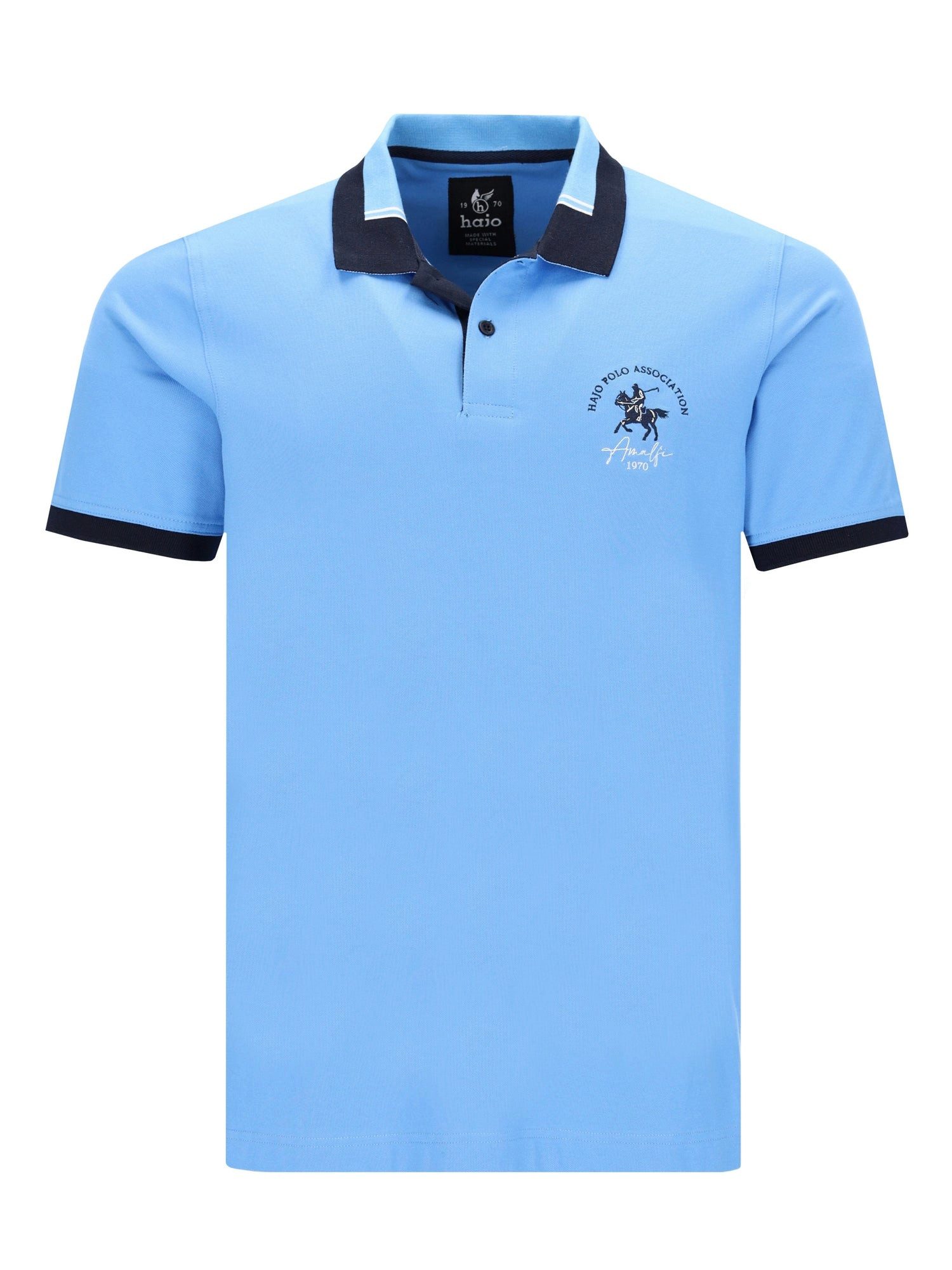 Hajo Poloshirt Pikee-Polo mit dezenter Bruststickerei in stay fresh-Qualität