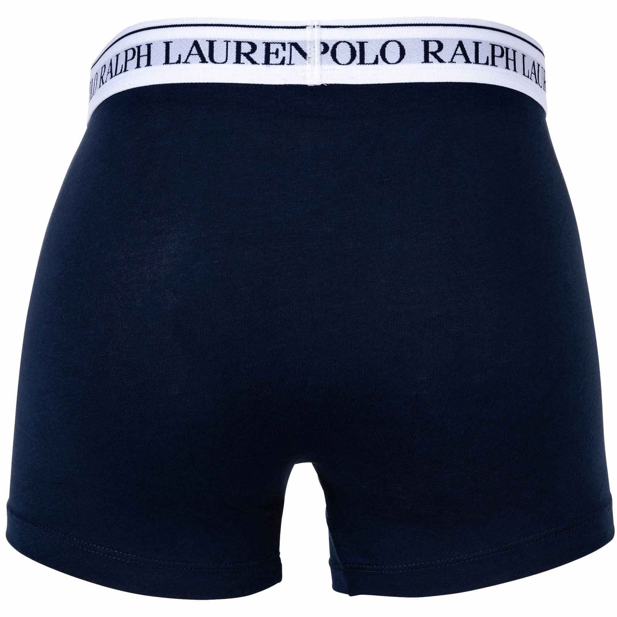 TRUNK-3 3er CLSSIC Lauren Polo Boxer Ralph Dunkelblau/Weiß Boxer Herren - Shorts, Pack