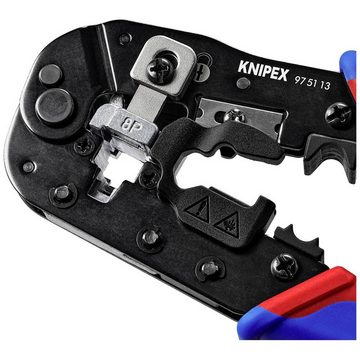 Knipex Crimpzange mit Mehrkomponenten-Hüllen brüniert 191 mm