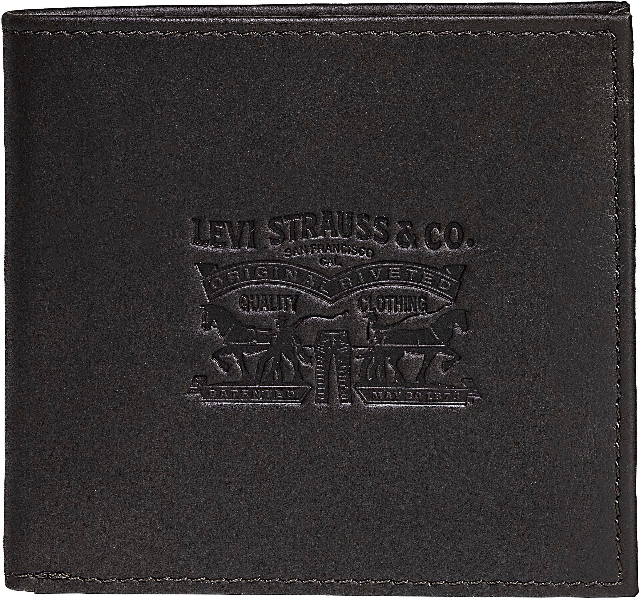 Levi's® Geldbörse VINTAGE TWO HORSE BIFOLD COIN WALLET, aus Vollnarbenleder Herrenbörse Portemonnaie