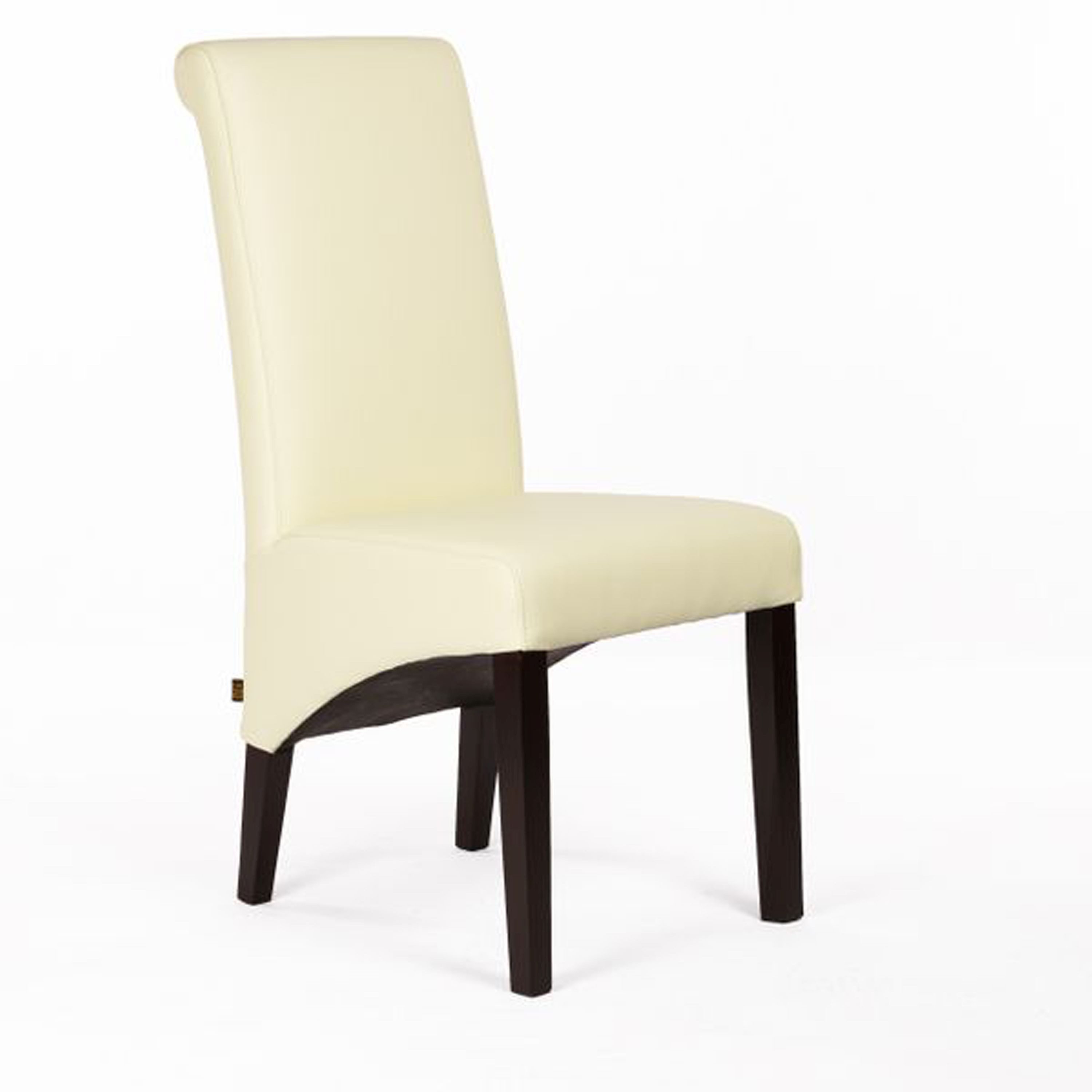 Stuhl SIX Esszimmerstuhl Felice Echtleder Creme Weiß Wenge Gastro