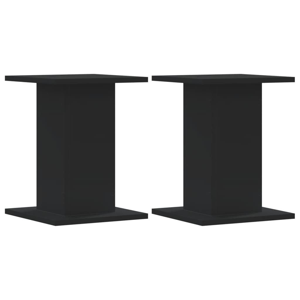 vidaXL Blumenständer Pflanzenständer 2 Stk. Schwarz günstig online kaufen