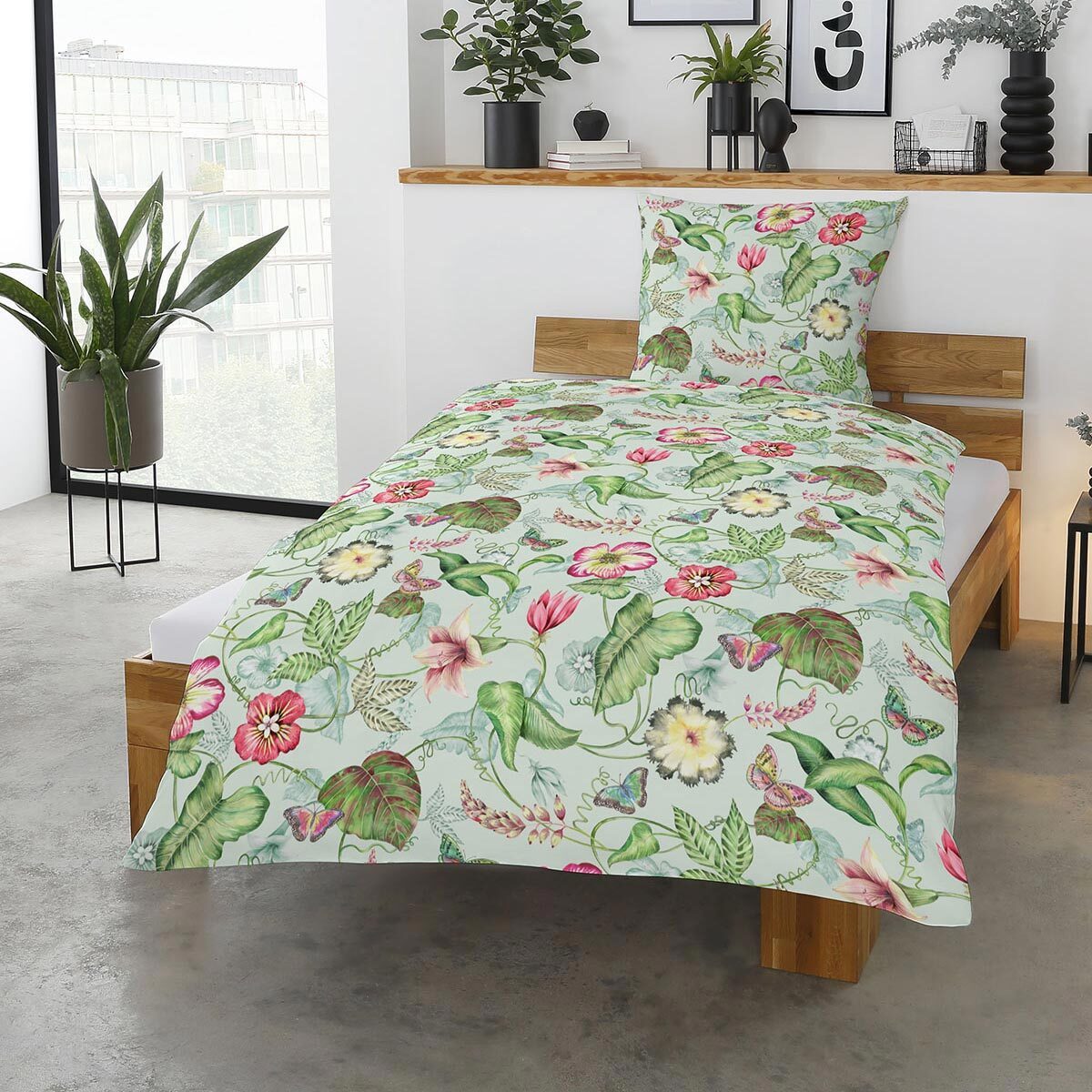 TRAUMSCHLAF Bettwäsche Belli Fiori, Mako Satin, günstig online kaufen
