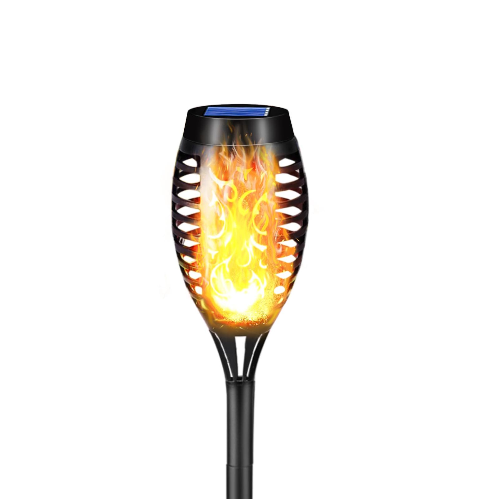 LQWELL LED Solarleuchte Solarleuchten Solar Fackellicht für Außen Garten, L günstig online kaufen