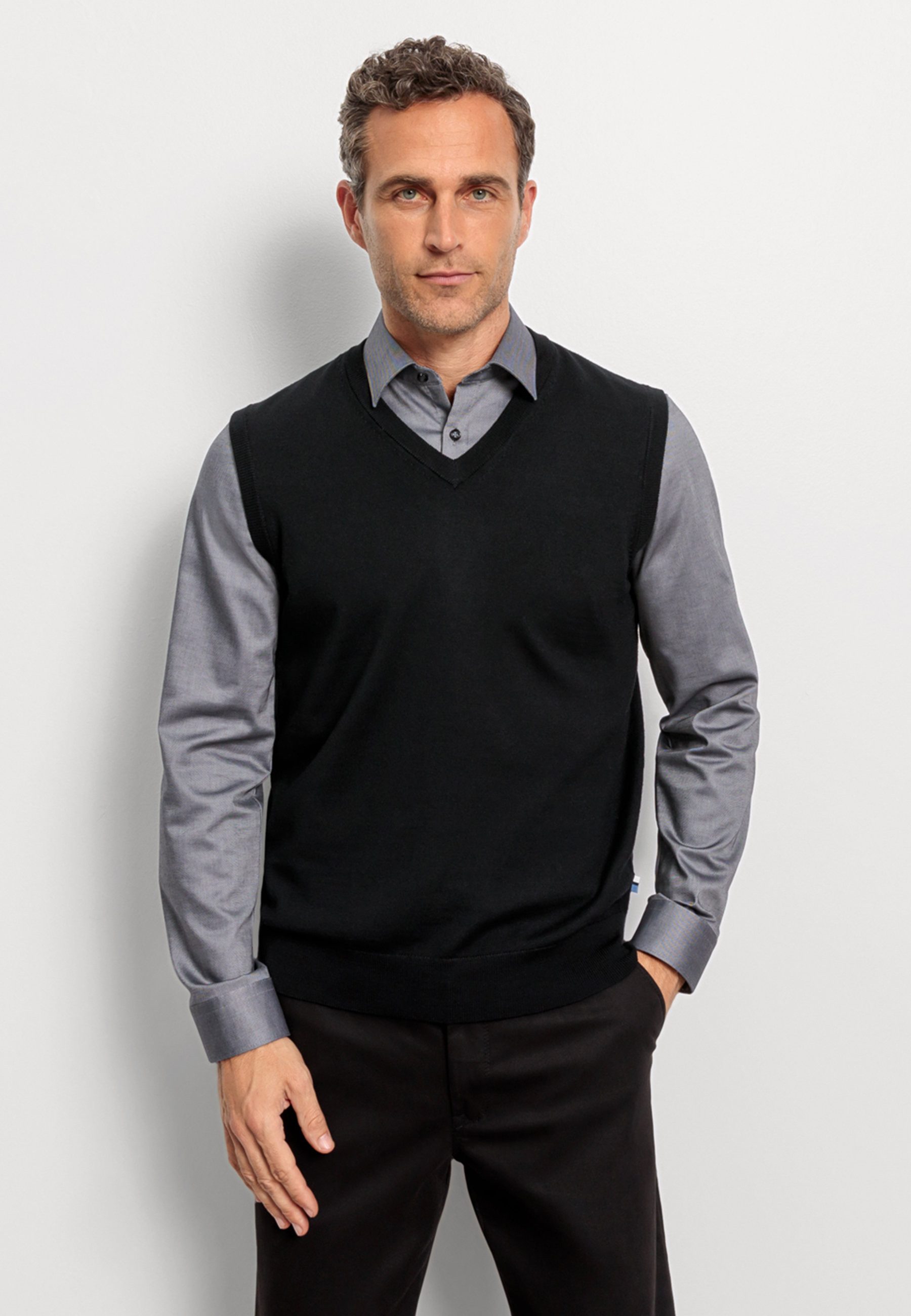 OLYMP Pullunder OLYMP Casual Strick