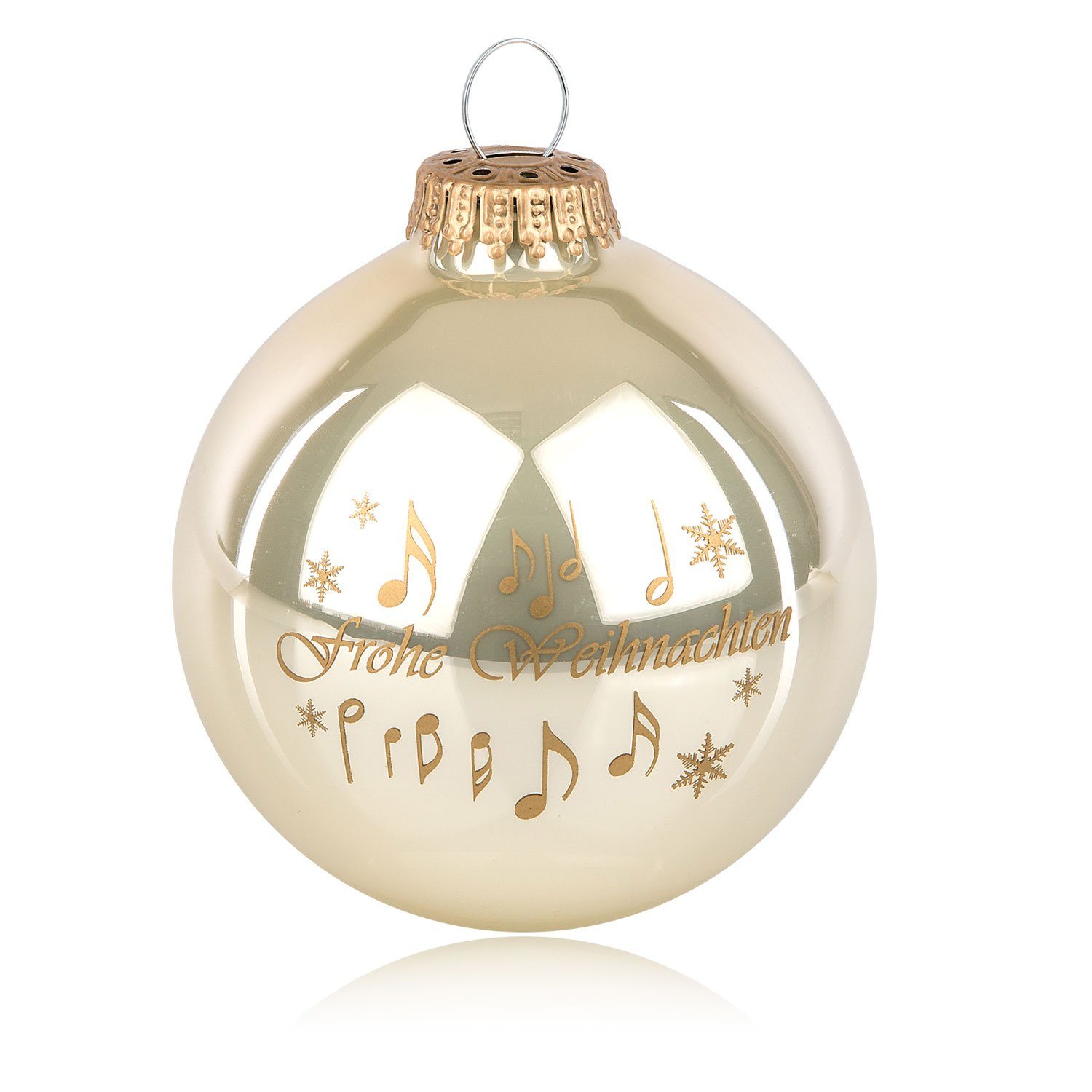 mugesh Weihnachtsbaumkugel Weihnachtskugel Frohe Weihnachten 8 cm, für