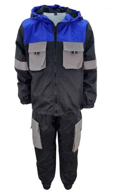 Fashion Boy Regen- und Matschjacke Kinder Matschanzug Regenanzug Windjacke Regenkombination JF677 mit Kapuze