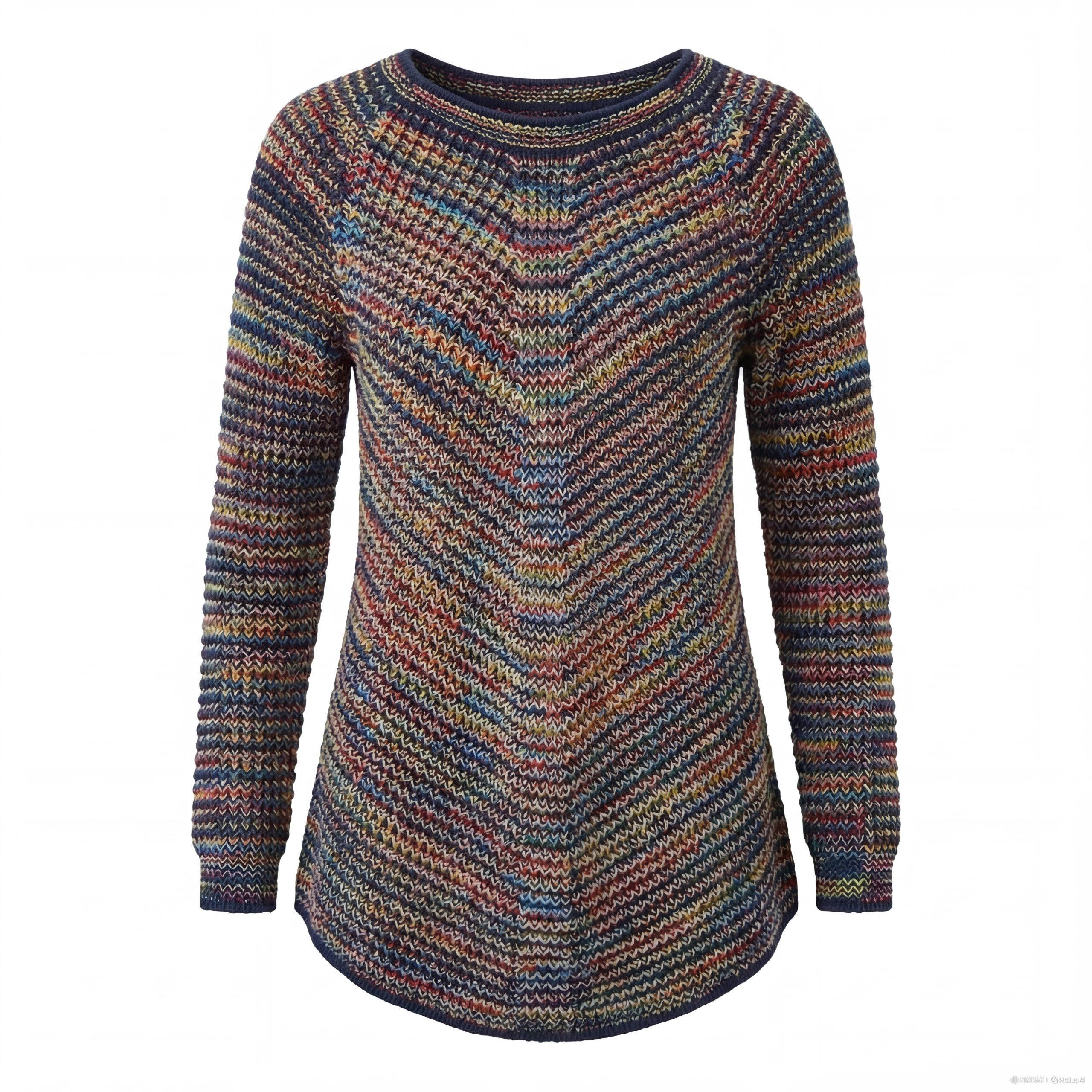 Strickpullover Damen Strickpullover mit Rundhalsausschnitt