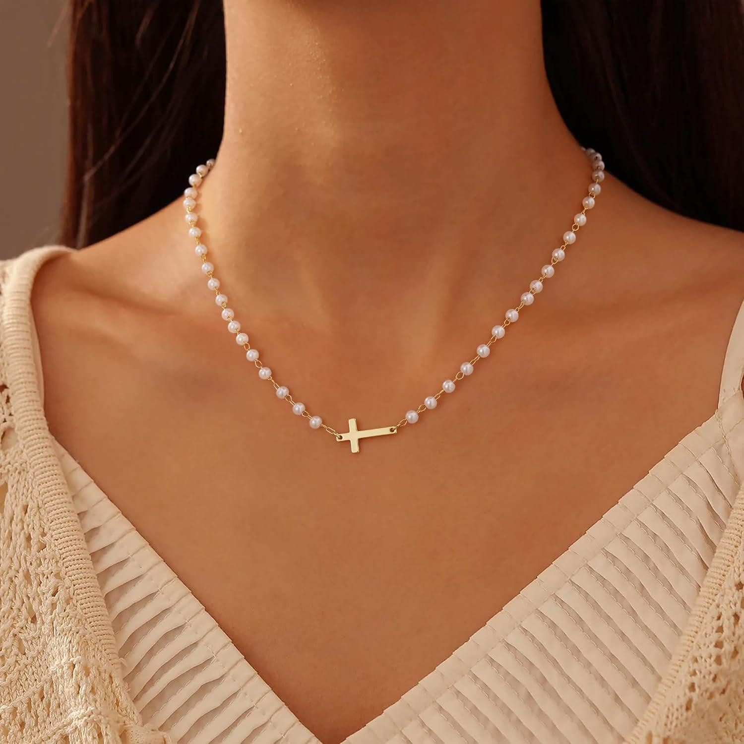 LuxusKollektion Kette und Anhänger Set Kreuz günstig online kaufen