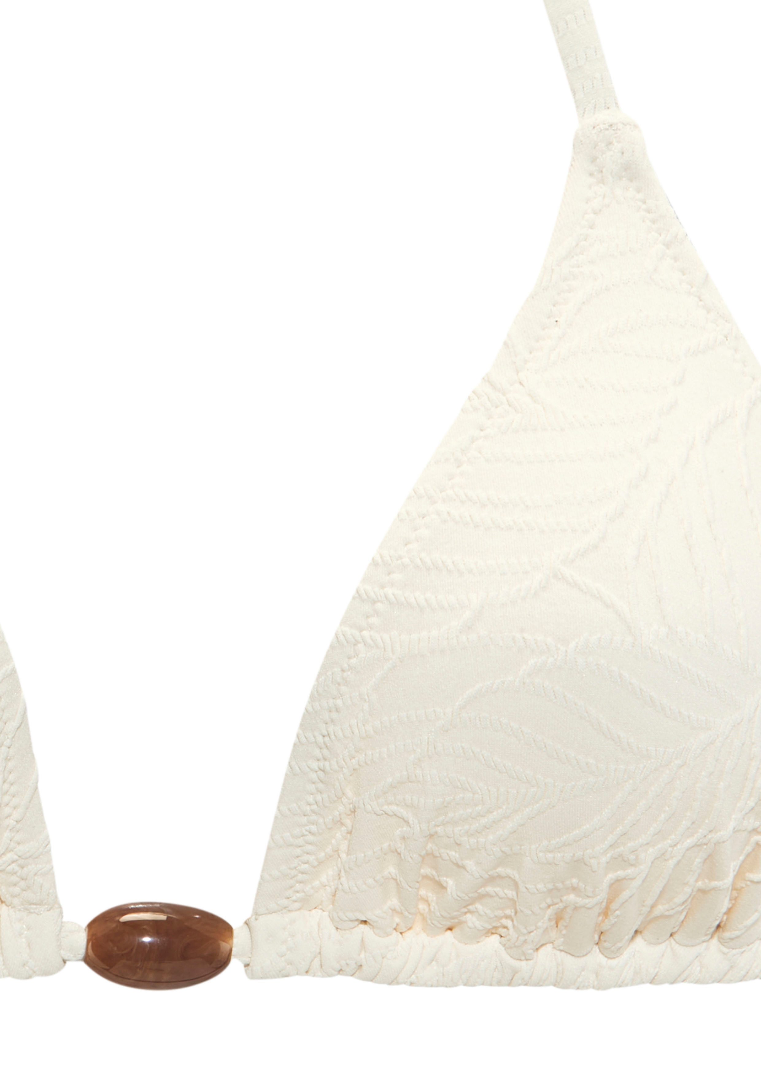 LASCANA Triangel-Bikini-Top Fay, aus eleganter Strukturware