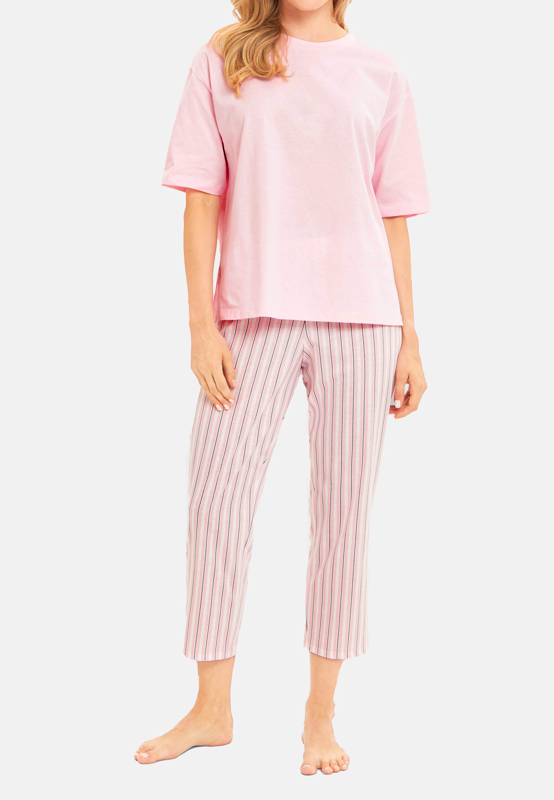 Rösch Pyjama Sleep & Relax (Set, 2 tlg) Schlafanzug - Baumwolle - Atmungsaktiv