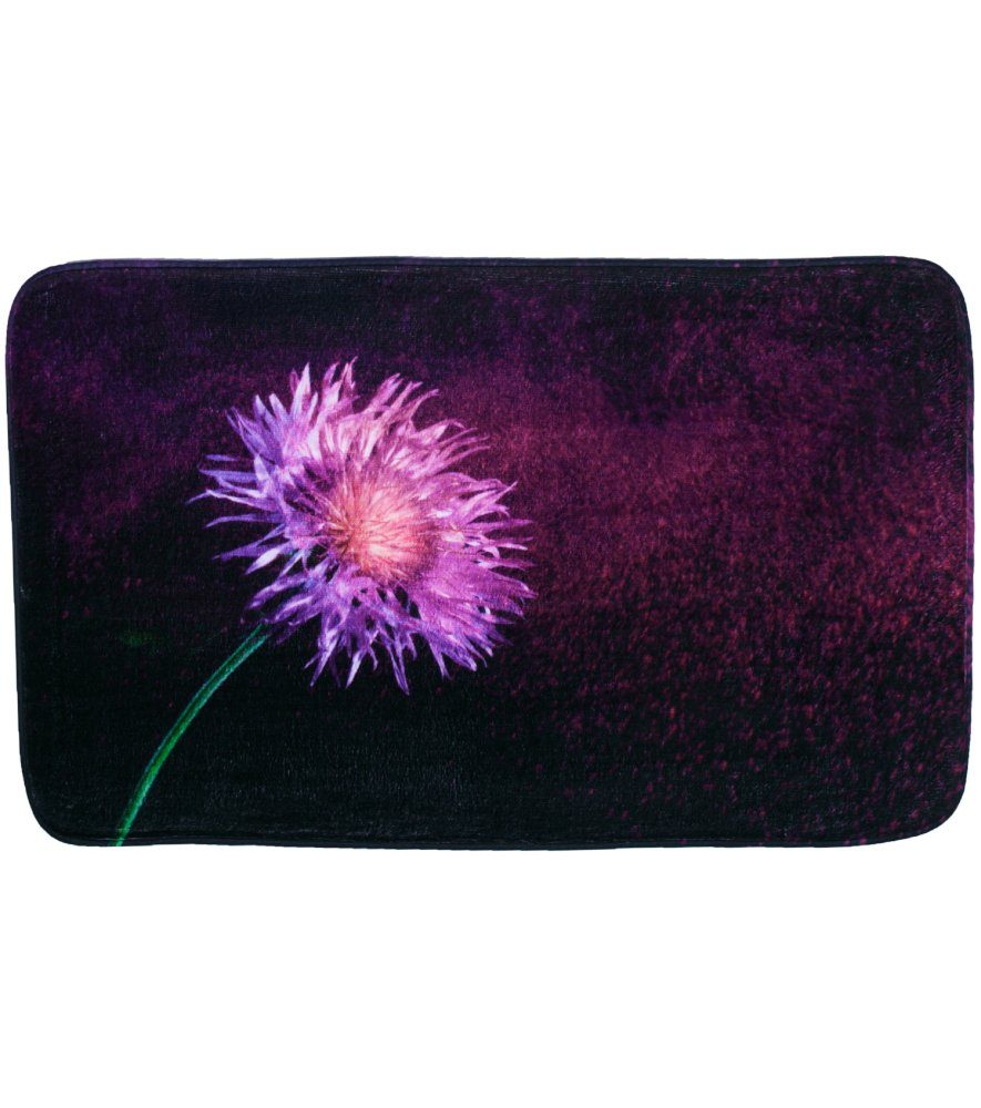 Sanilo Badematte Purple Dust, rutschhemmend, waschbar, schnelltrocknend, Polyester, rechteckig, sehr weich, hochwertig & modern, 50 x 80 cm oder 70 x 110 cm