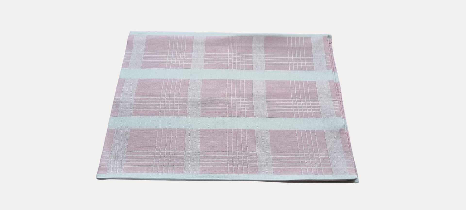 Premiumqualität, Stück) (1 Bellezza kariert cm ca. Kissenbezüge rosa-weiß K2-60886 90x70