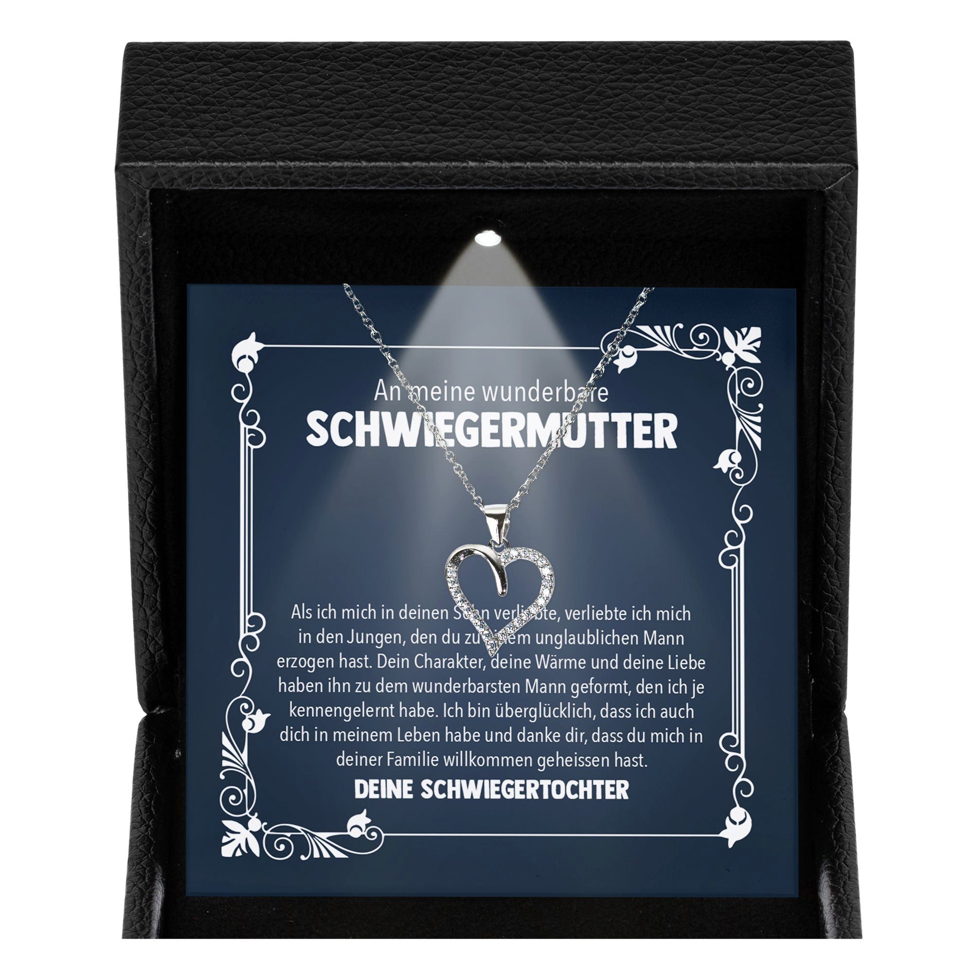 22Feels Schmuckset Schwiegermutter Geschenk v. Schwiegertochter Herz Halske günstig online kaufen