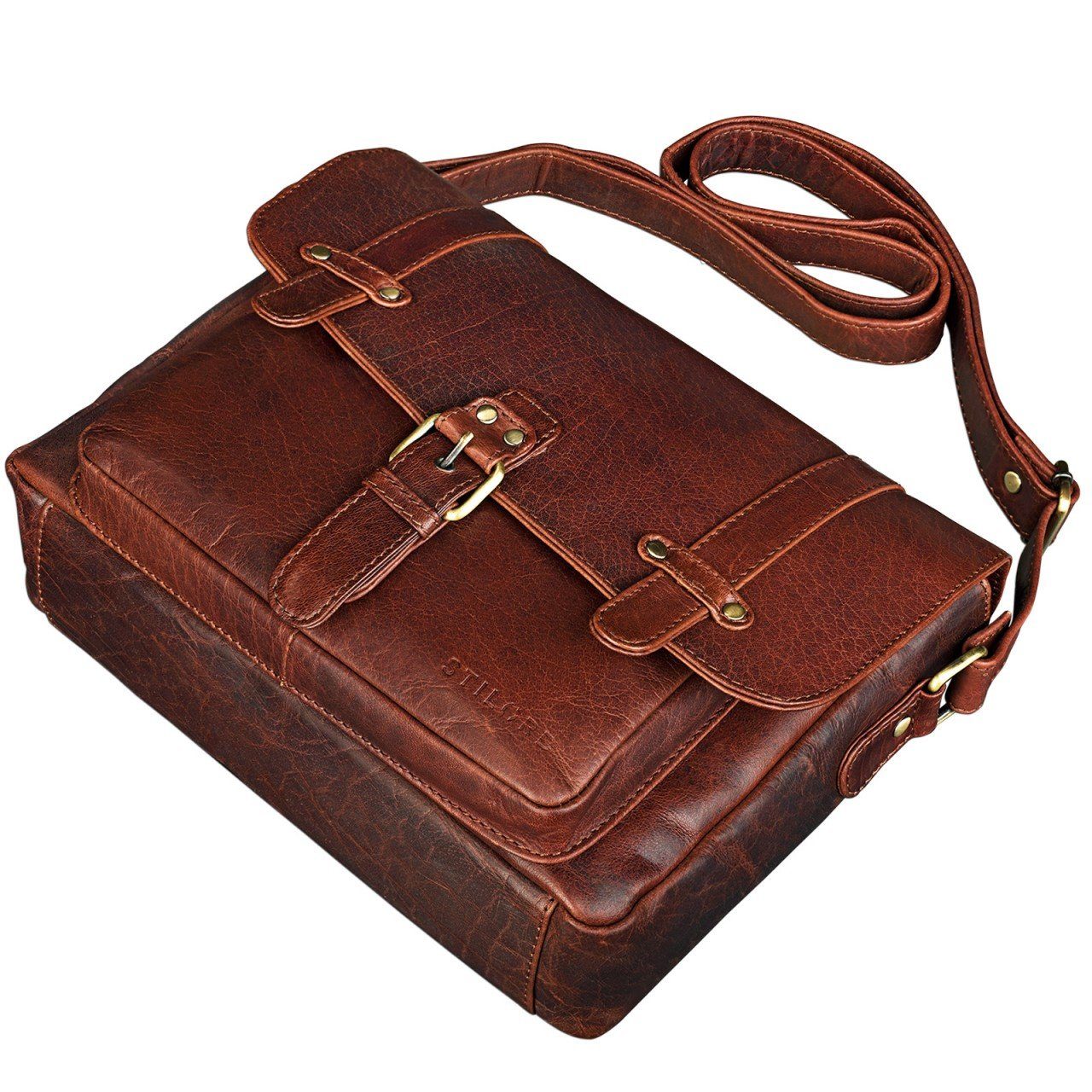 STILORD Handtasche "Lara" Vintage Umhängetasche Damen Leder