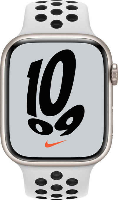 Apple Nike Series 7 GPS, 45mm Smartwatch (Watch OS 8)