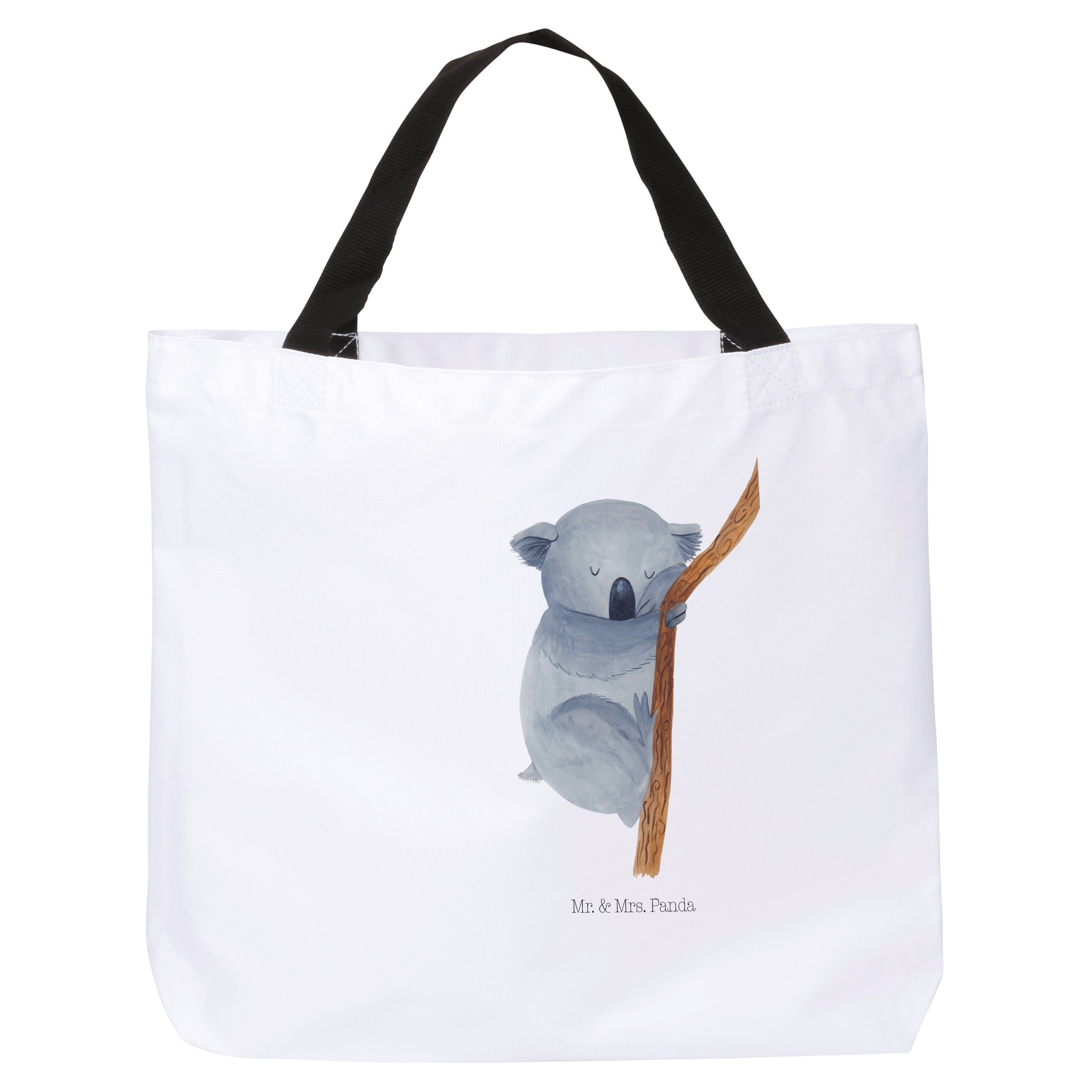 Mr. & Mrs. Panda Shopper Koalabär - Weiß - Geschenk, lustige Sprüche, Traumland, Tiere, Tasche (1-tlg)