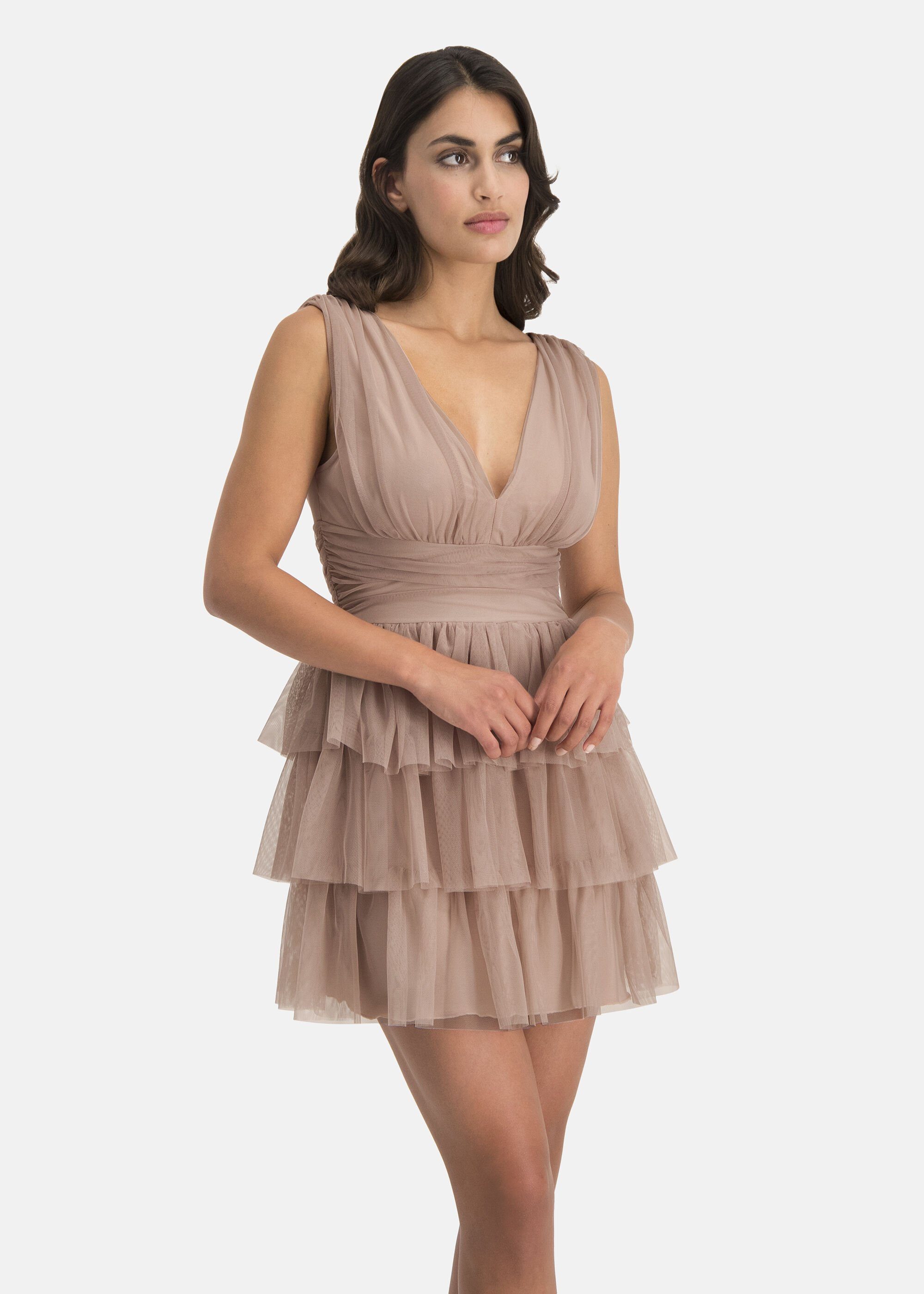 Nicowa Cocktailkleid STELLOWA (1-tlg) mit gerüschtem Stufenrock