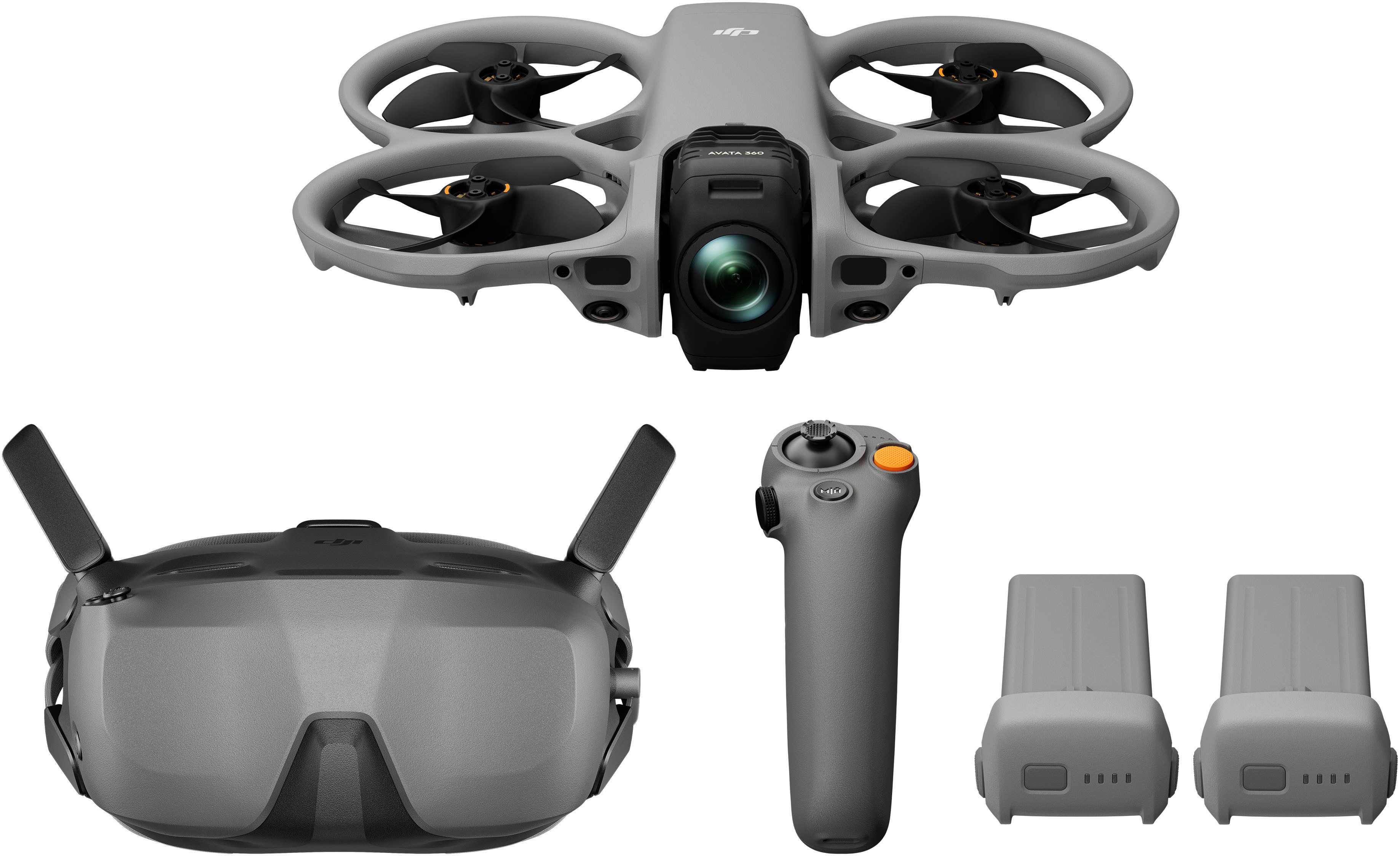 DJI Avata 360 Motion Fly More Combo (DJI Goggles N3) Drohne (8K, Set, RC Motion 3, Goggles N3, 3 Akkus, Umhängetasche und Ladestation)