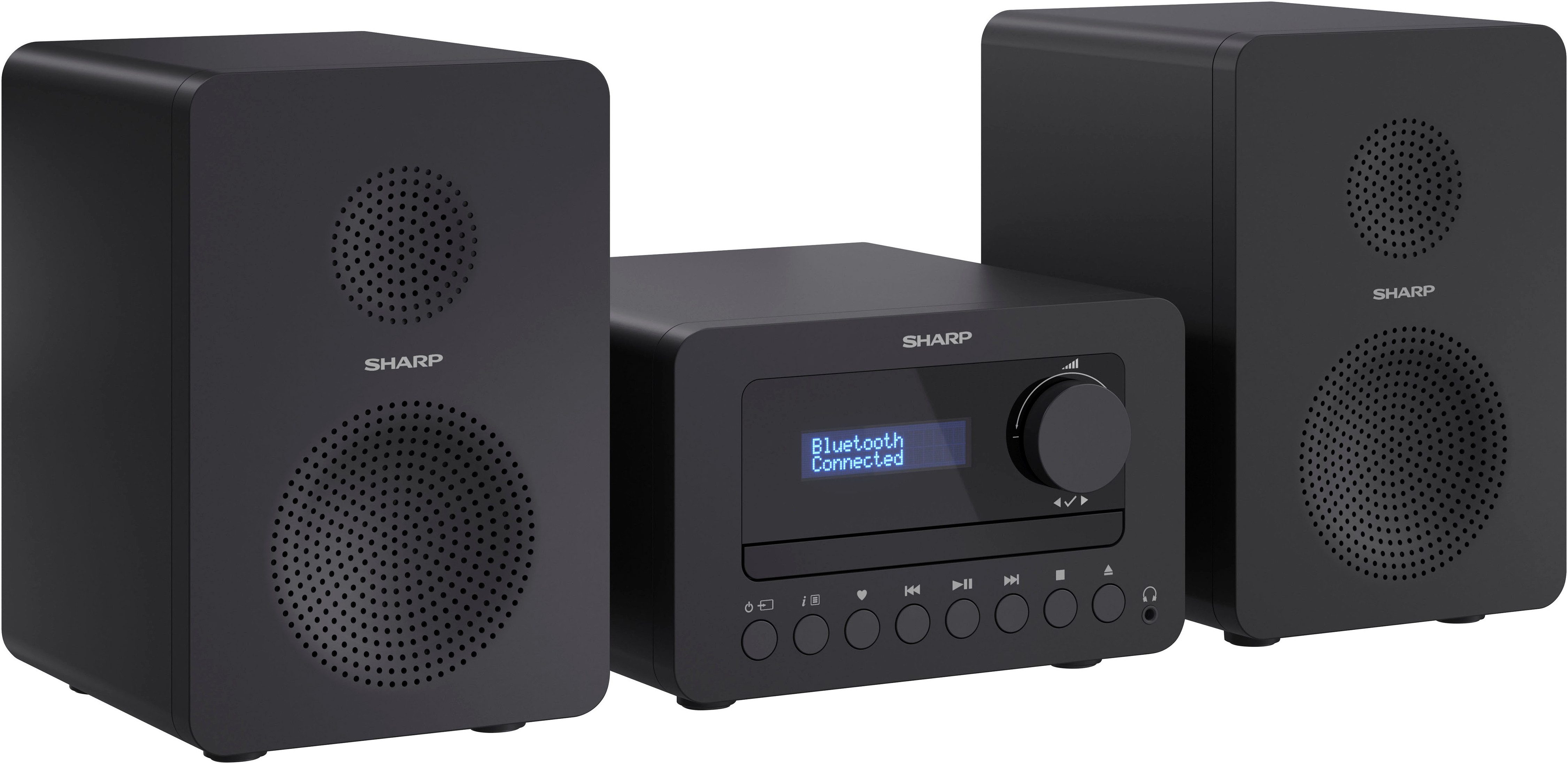 Sharp Audio-System XL-B520D(BK) (40 W, A2DP Bluetooth, AVRCP Bluetooth, Bluetooth)