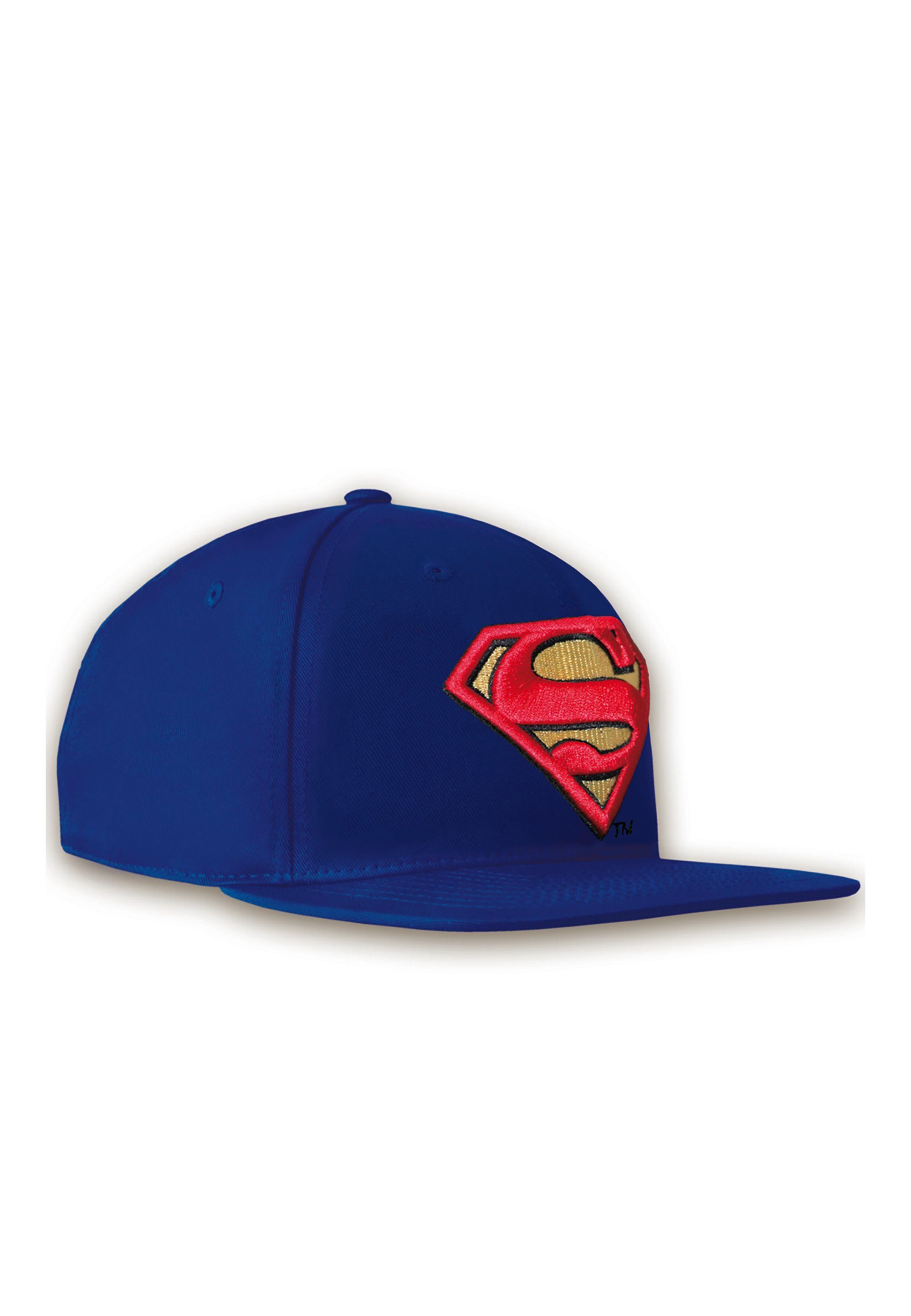 lizenzierter Cap Superman LOGOSHIRT Stickerei mit Baseball DC