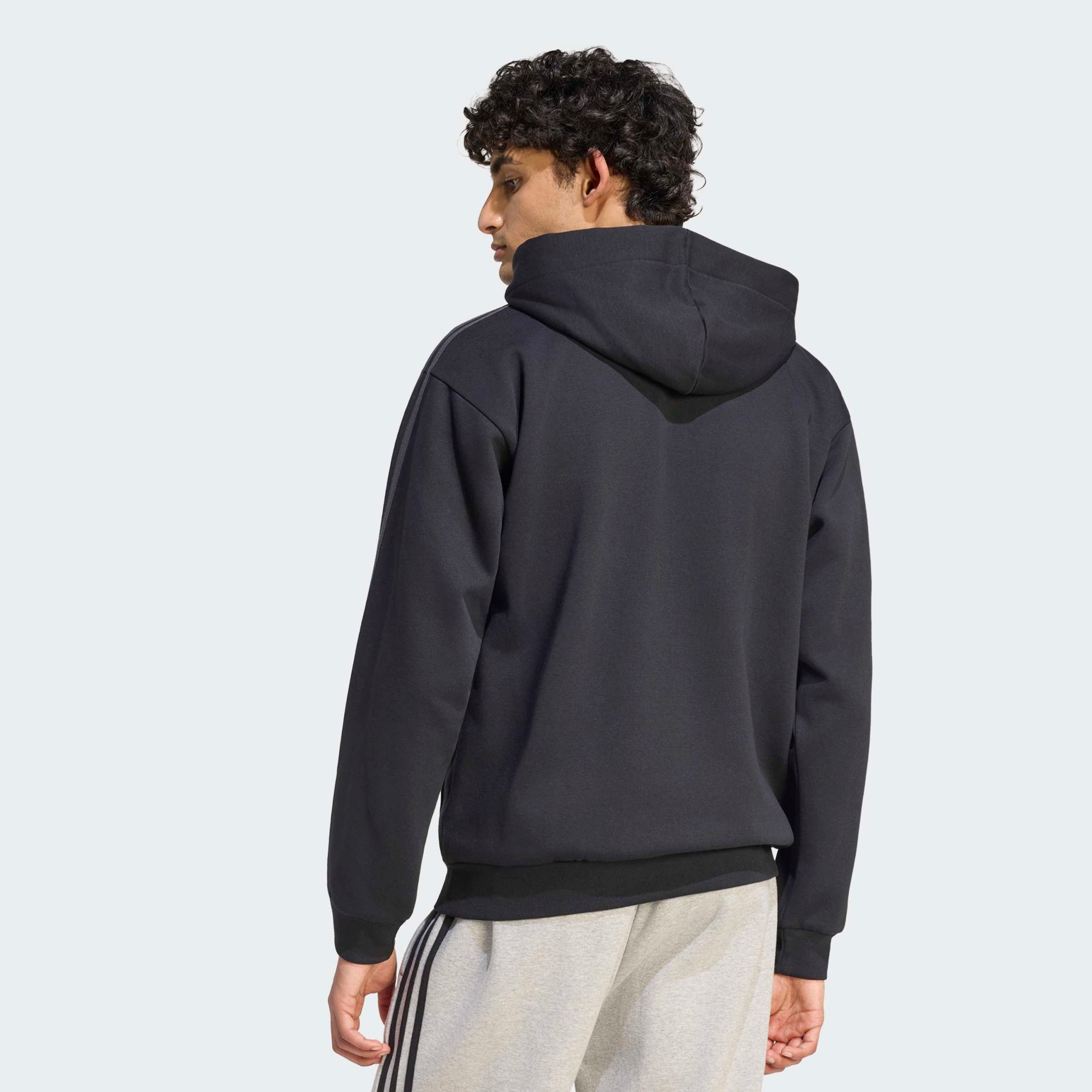 adidas Sportswear Kapuzensweatshirt ESSENTIALS 3-STREIFEN FLEECE