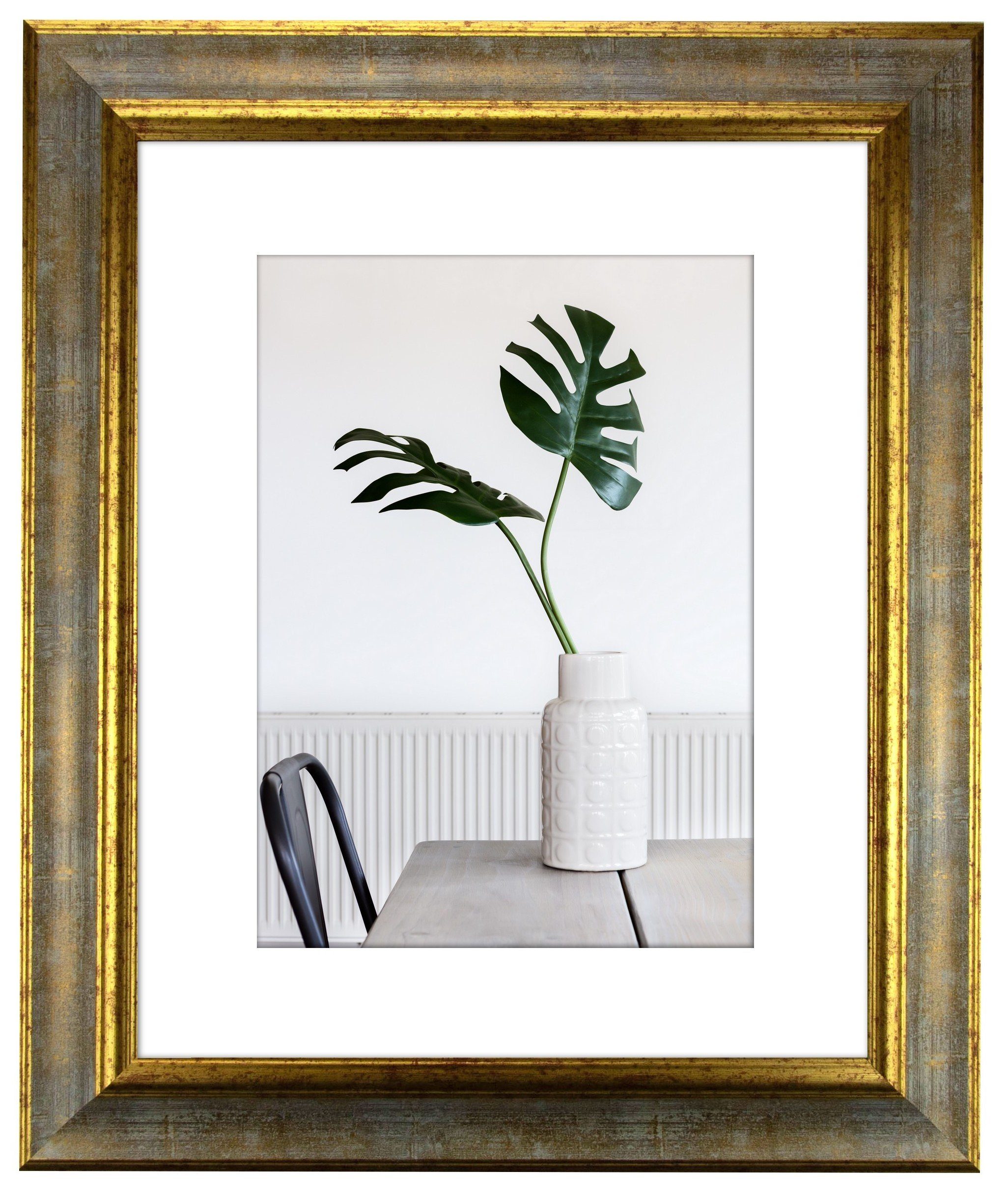 myposterframe Einzelrahmen Dysnomia Barock Farbig Bilderrahmen, (1 Stück), 20x30 cm, Türkis Gold, Echtholz. € 39,12