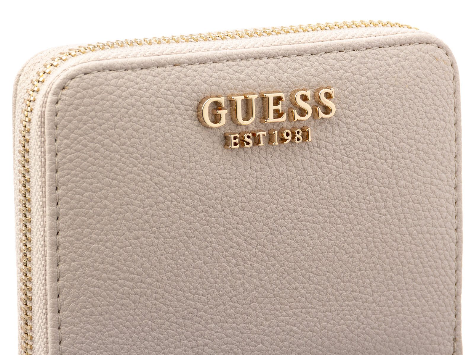 Guess Geldbörse SWBG7459137 LAUREL II SLG SMALL ZIP AROUND Woman (Stück, 1-tlg., 1), Logoschriftzug