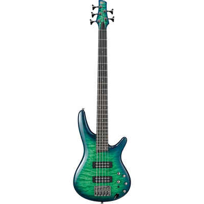 Ibanez E-Bass, Standard SR405EQM-SLG Surreal Blue Burst Gloss - E-Bass