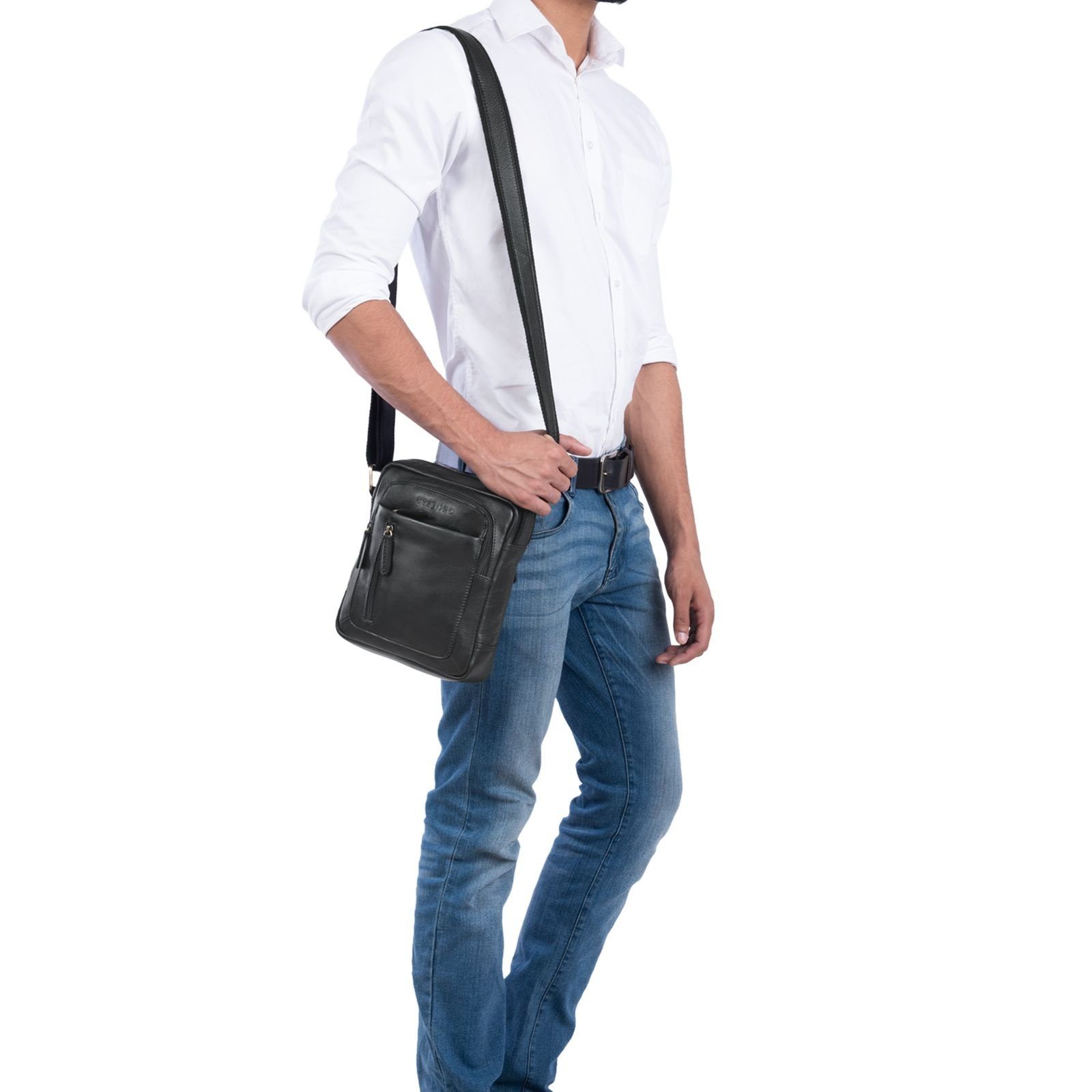 STILORD Schultertasche "Jamie" Herren Ledertasche Umhängetasche günstig online kaufen