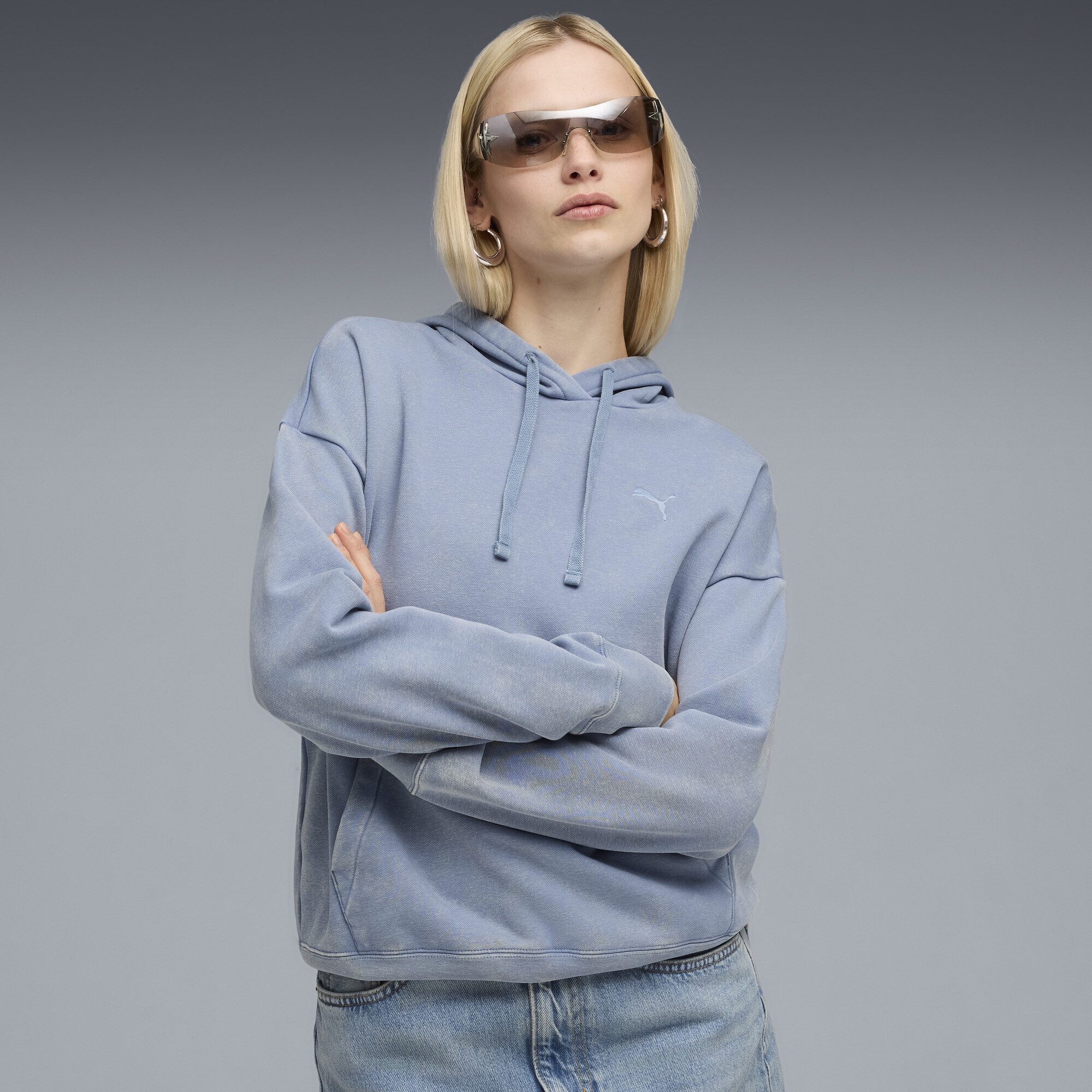 PUMA Hoodie Essentials Elevated Relaxed Wash Hoodie Damen günstig online kaufen