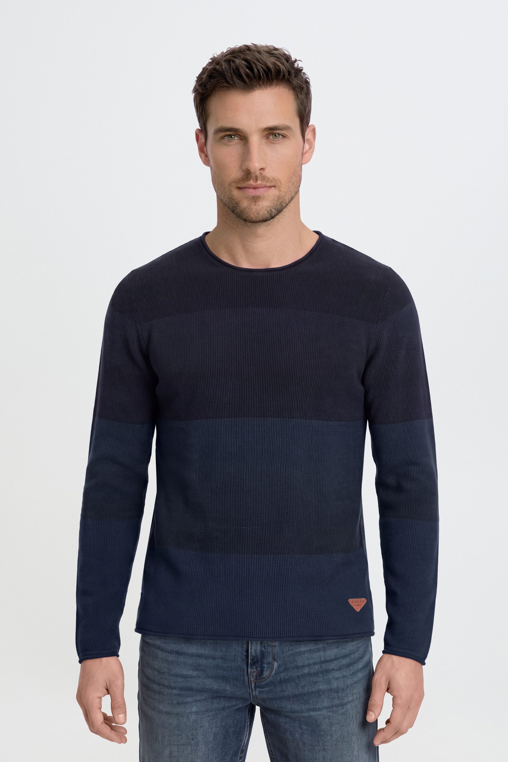 Blend Rundhalspullover BHBenno Strickpullover mit Farbverlauf