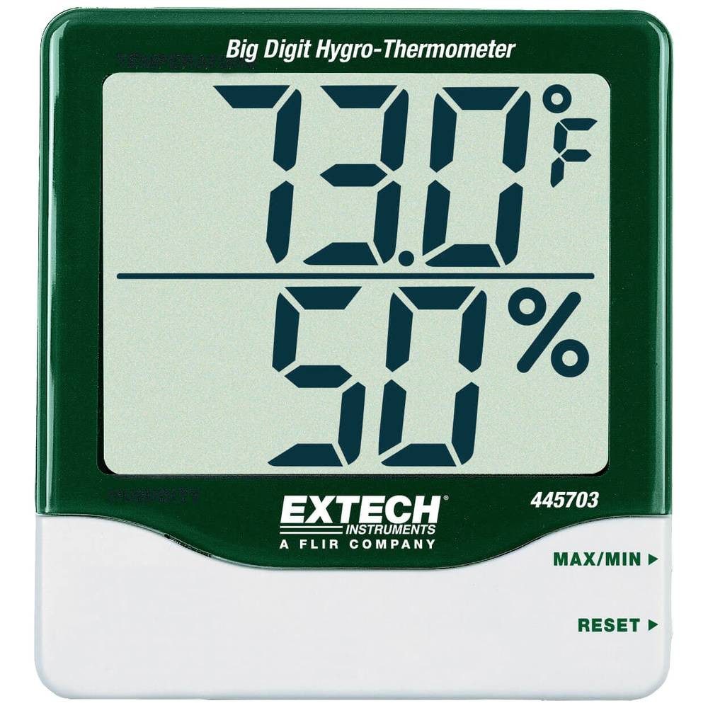 Extech Hygrometer Big Digit Hygro-Thermometer, Maximum/Minimum mit ...