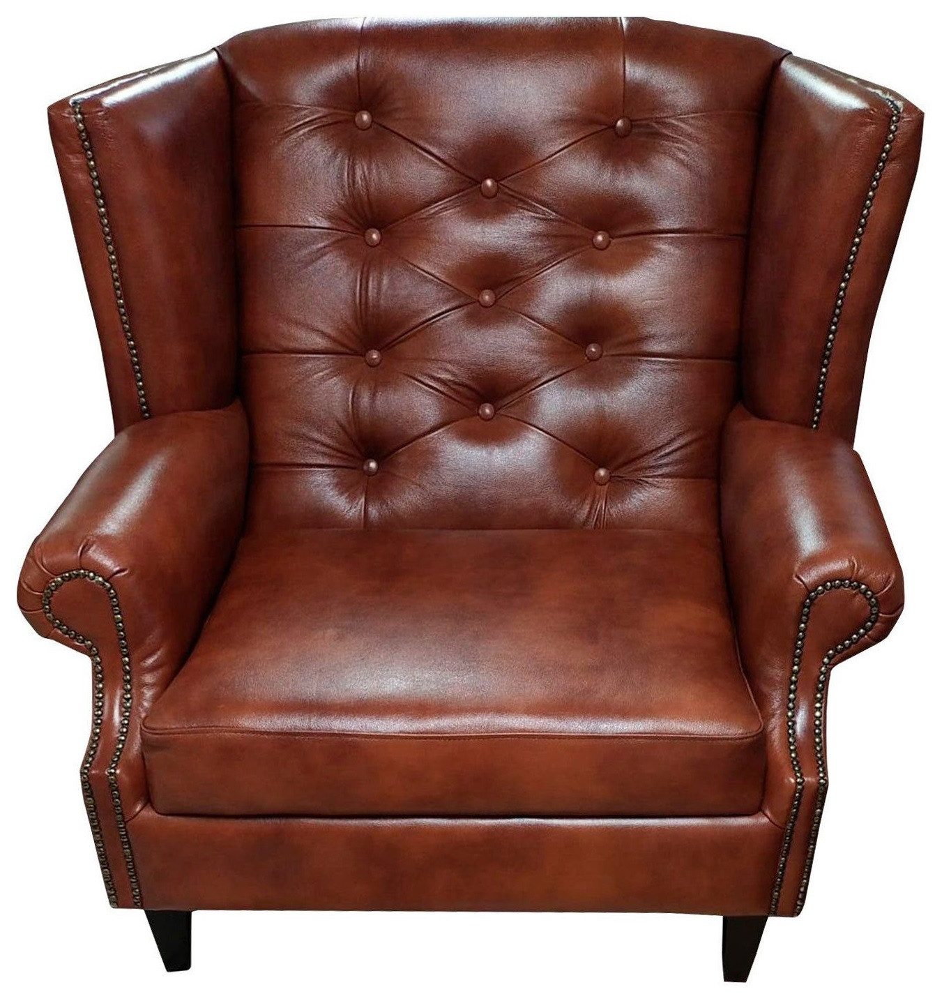 Ohrensessel Neu Ohrensessel Chesterfield Sessel Leder Braun Modern