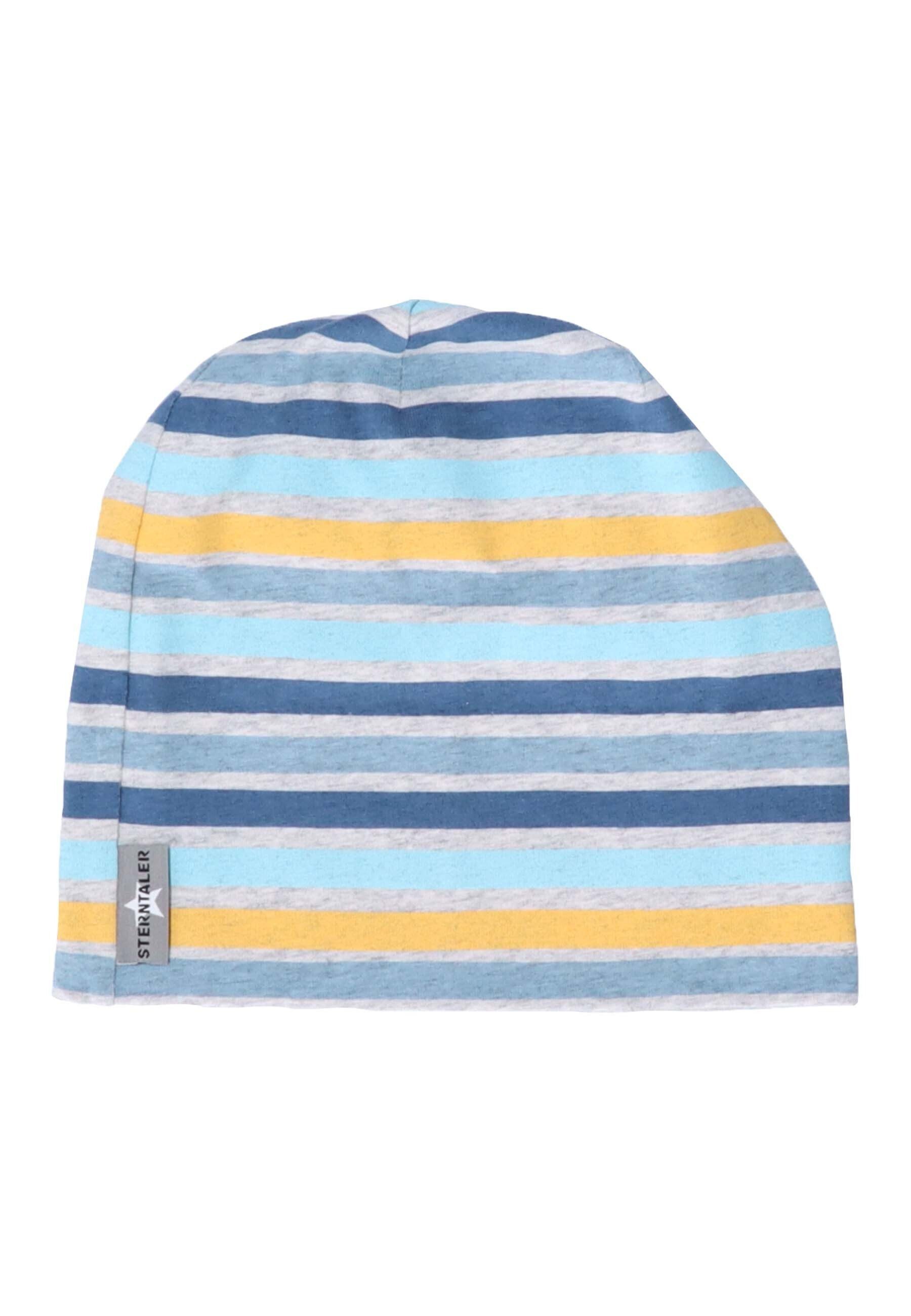 Streifen mittelblau Beanie Slouch-Beanie Sterntaler® (1-St)