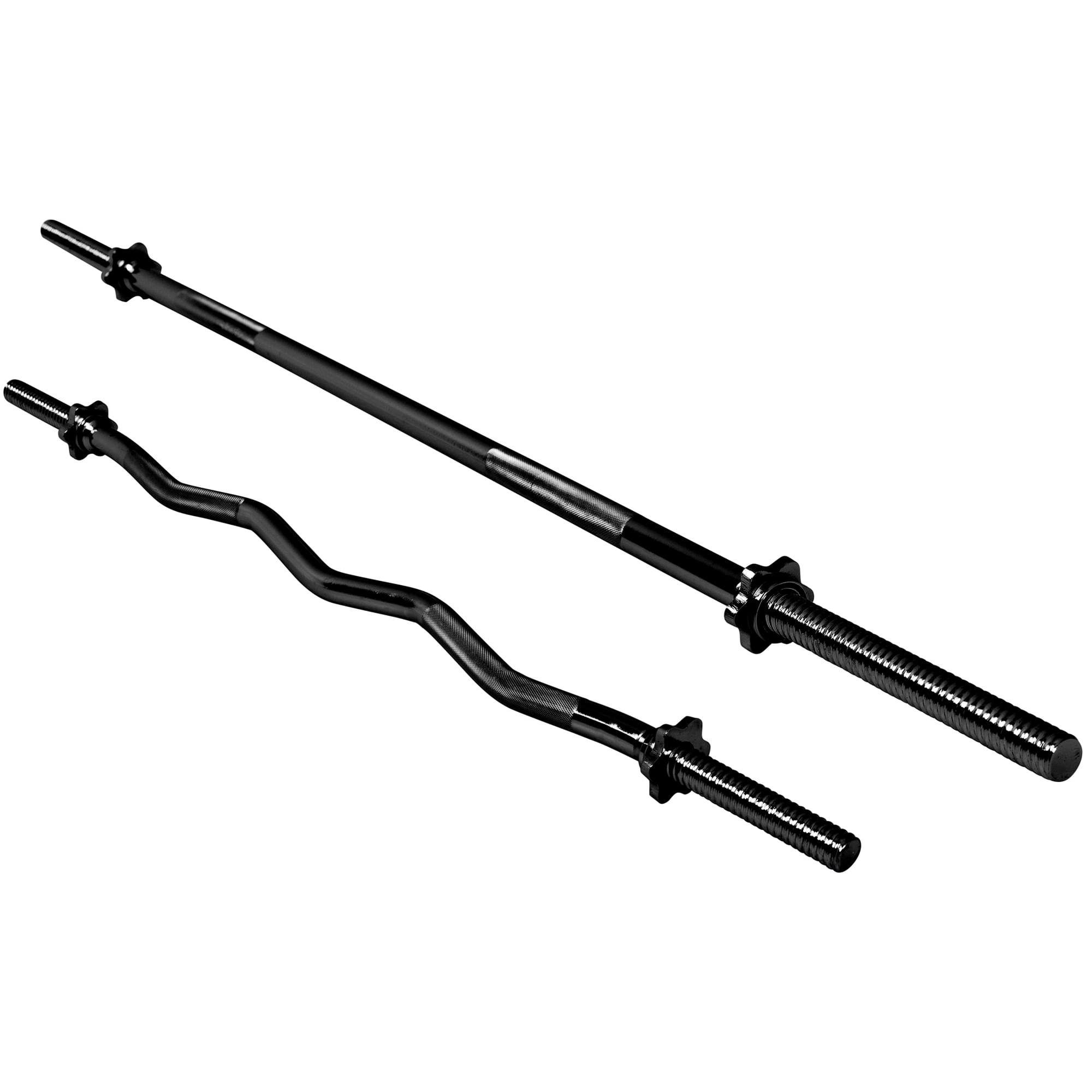 Langhantel Hantelstangen Set, inkl. Langhantelstange 170cm, SZ Curlstange 120cm