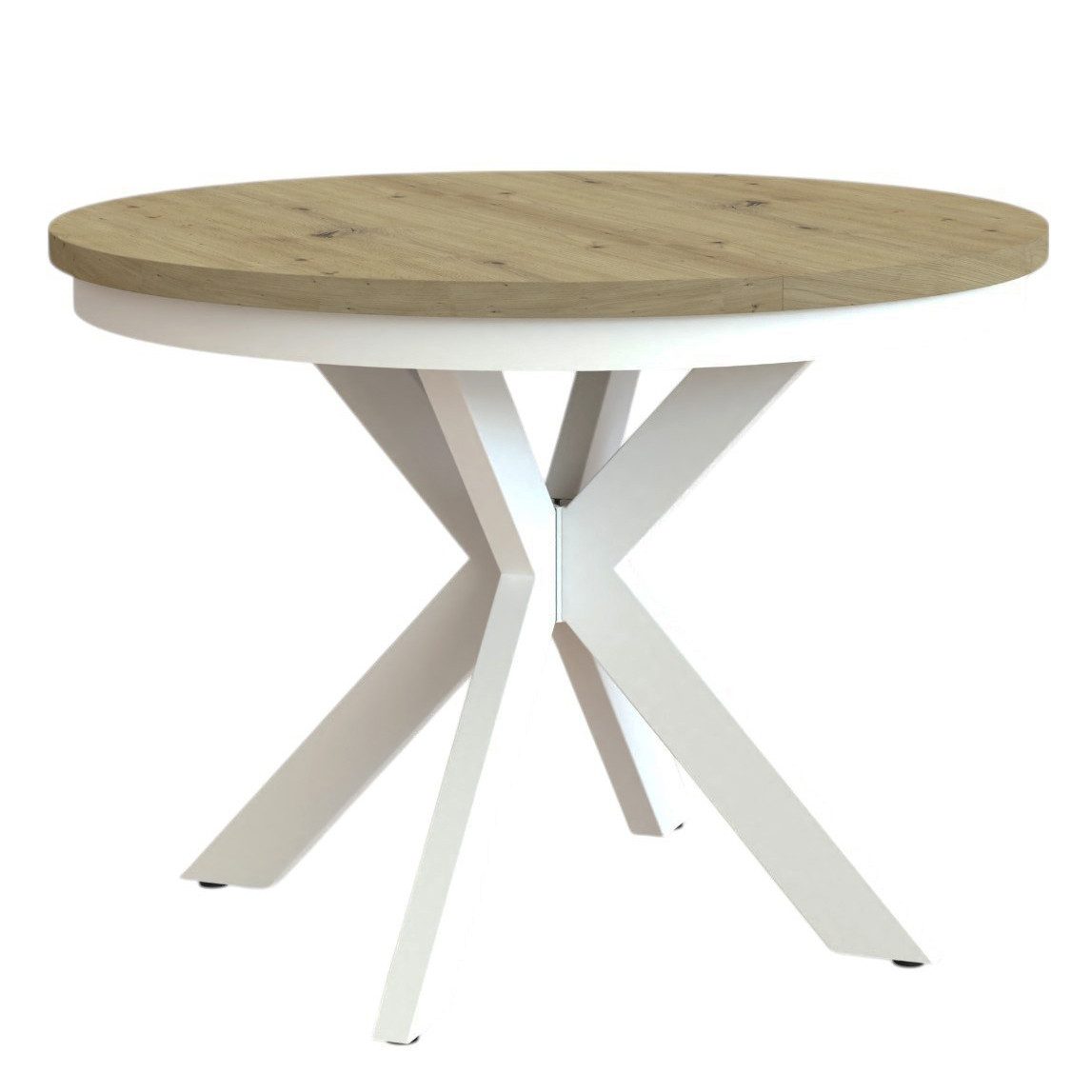 Compleo Esstisch modern, Metallbeine, Runder Esszimmertisch günstig online kaufen