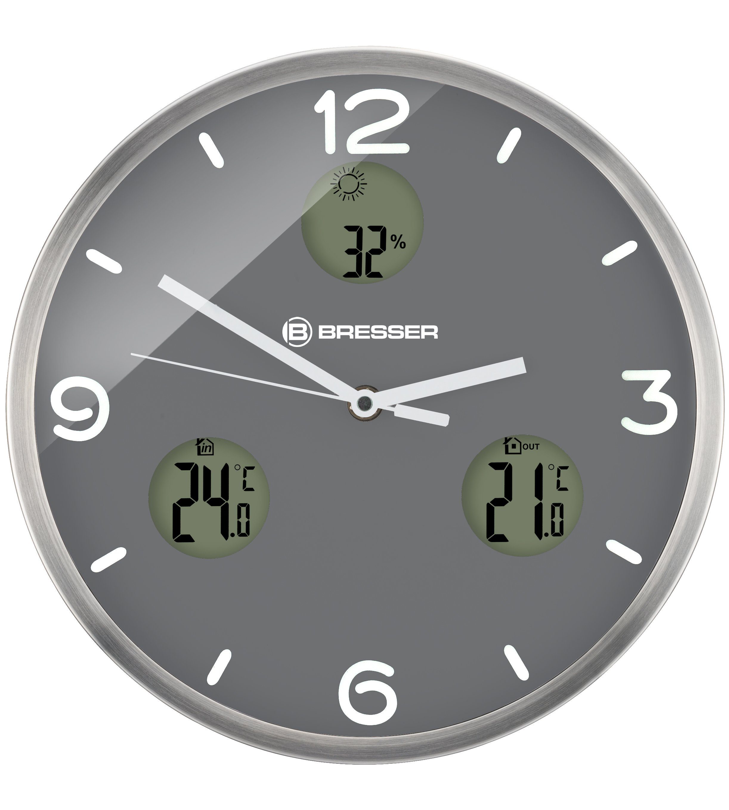 BRESSER Wanduhr MyTime io NX Wanduhr 30cm