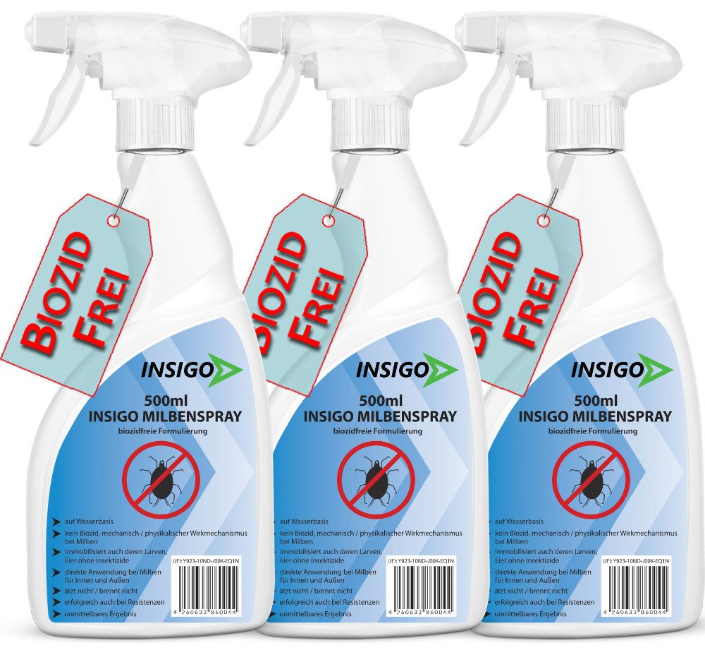 Insektenspray Anti Milben-Spray Milben-Mittel Ungezieferspray