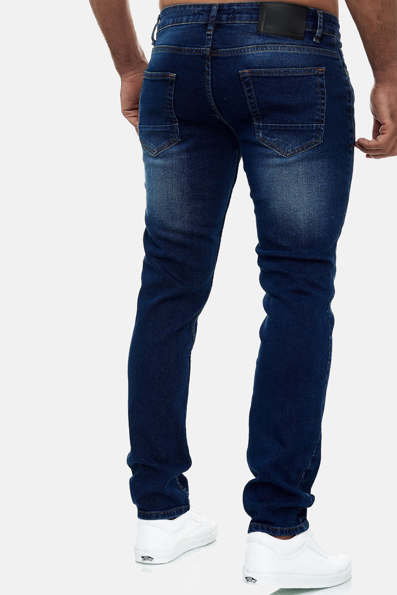 MERISH Slim-fit-Jeans MERISH Jeans Herren Slim Fit Jeanshose Stretch Denim Hose Designer